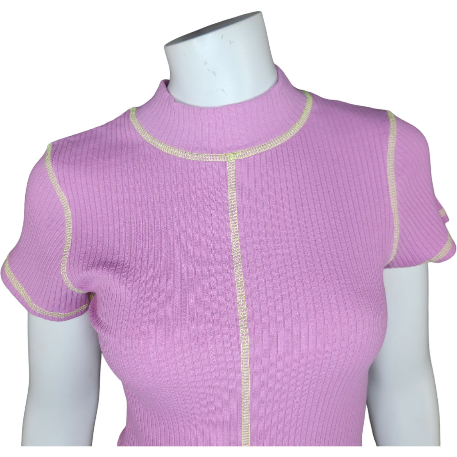 Daydreamer Daydreamer Short Sleeve Mockneck Baby Tee Lilac Bloom Med Size M / US 6-8 / IT 42-44 - 2 Thumbnail