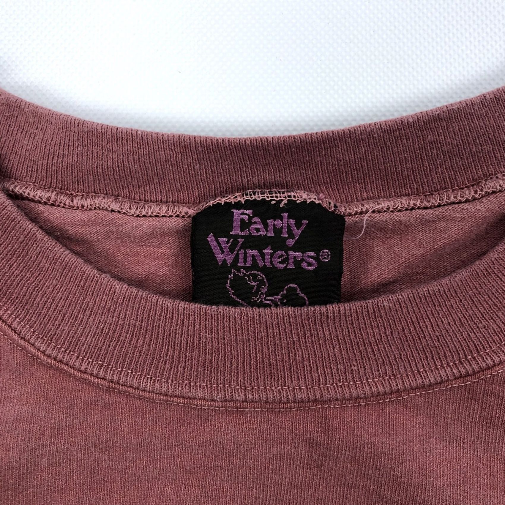 Vintage VINTAGE Early Winters T-Shirt Crew Neck Long Sleeve Men XL Dusty Red USA Embroidered Logo Size US XL / EU 56 / 4 - 4 Thumbnail