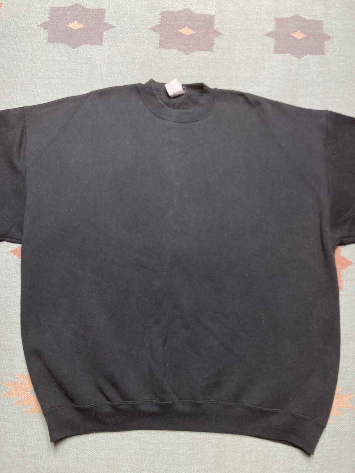 Vintage VTG crewneck sweatshirt blank fade black grunge Franklin 3XL Size US XXL / EU 58 / 5 - 2 Thumbnail