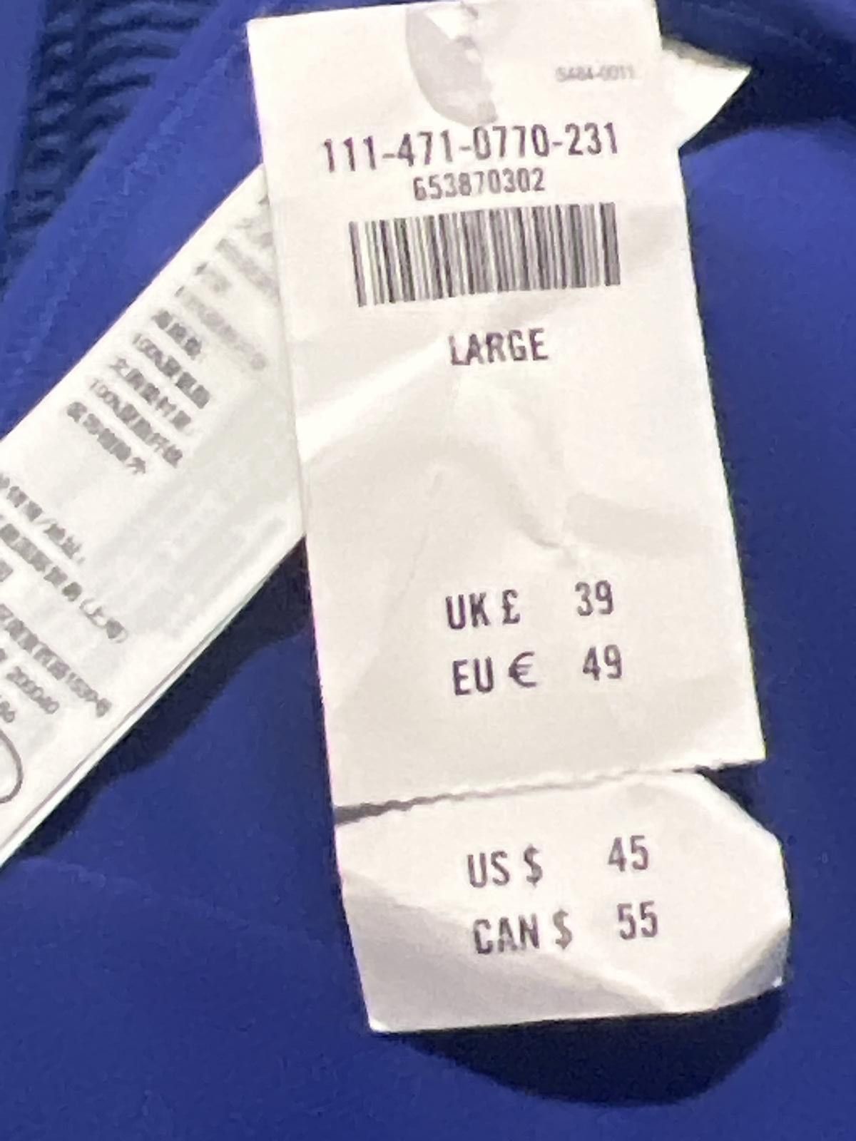 American Eagle Outfitters American Eagle Cobalt Blue Textured Triangle Bikini Top L Size ONE SIZE - 5 Thumbnail