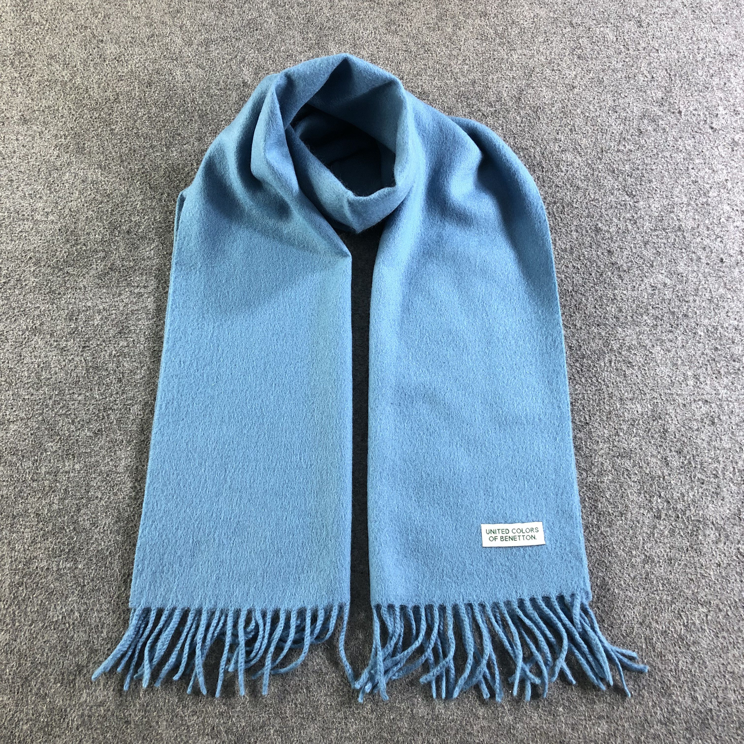 United Colors Of Benetton United Colors Of Benetton Wool Scarf Muffler Neckwear V2077 Size ONE SIZE - 1 Thumbnail