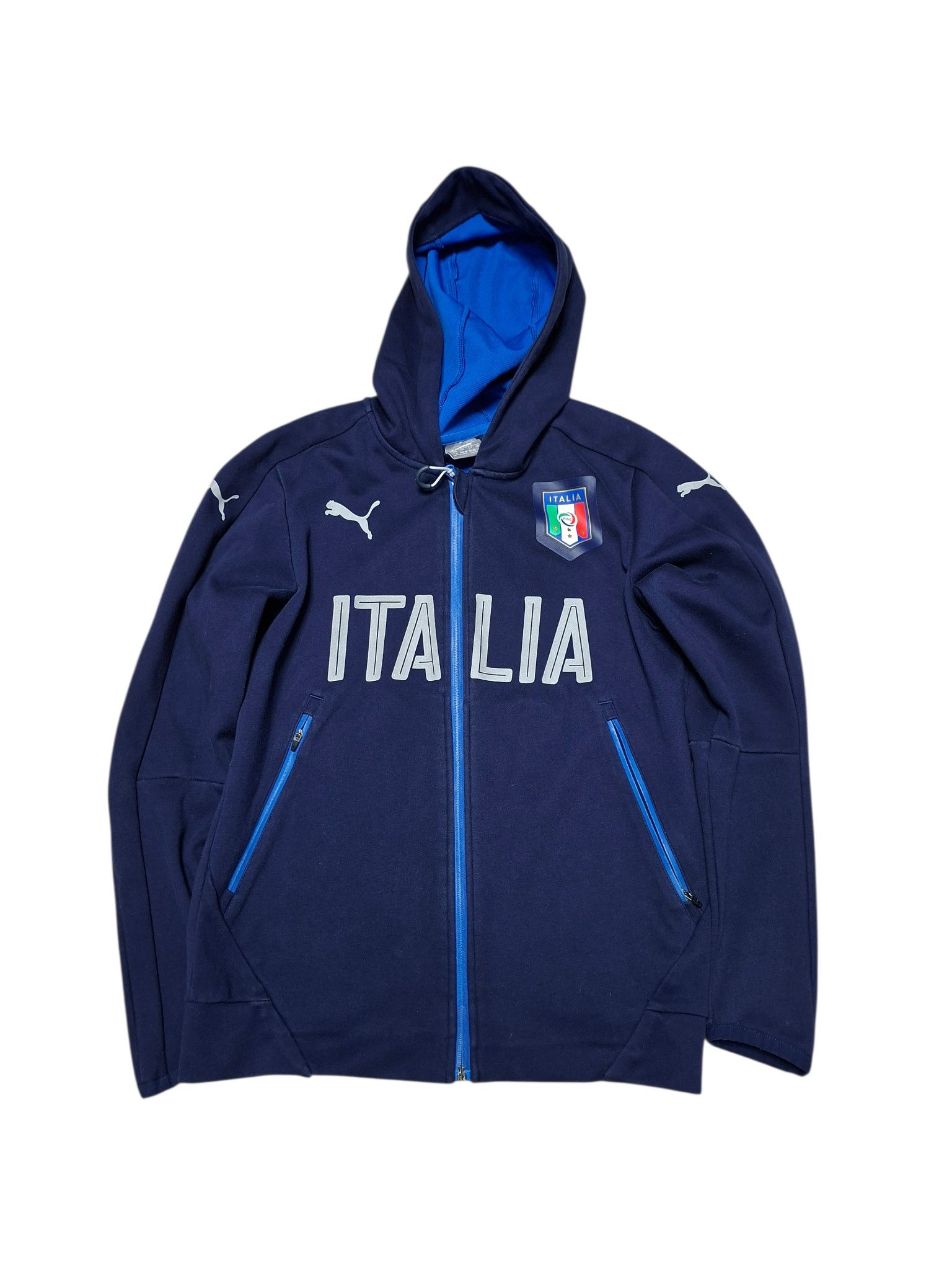 Puma ITALIA PUMA VINTAGE SOCCER BIG LOGO ZIP HOODIE Size US S / EU 44-46 / 1 - 1 Thumbnail