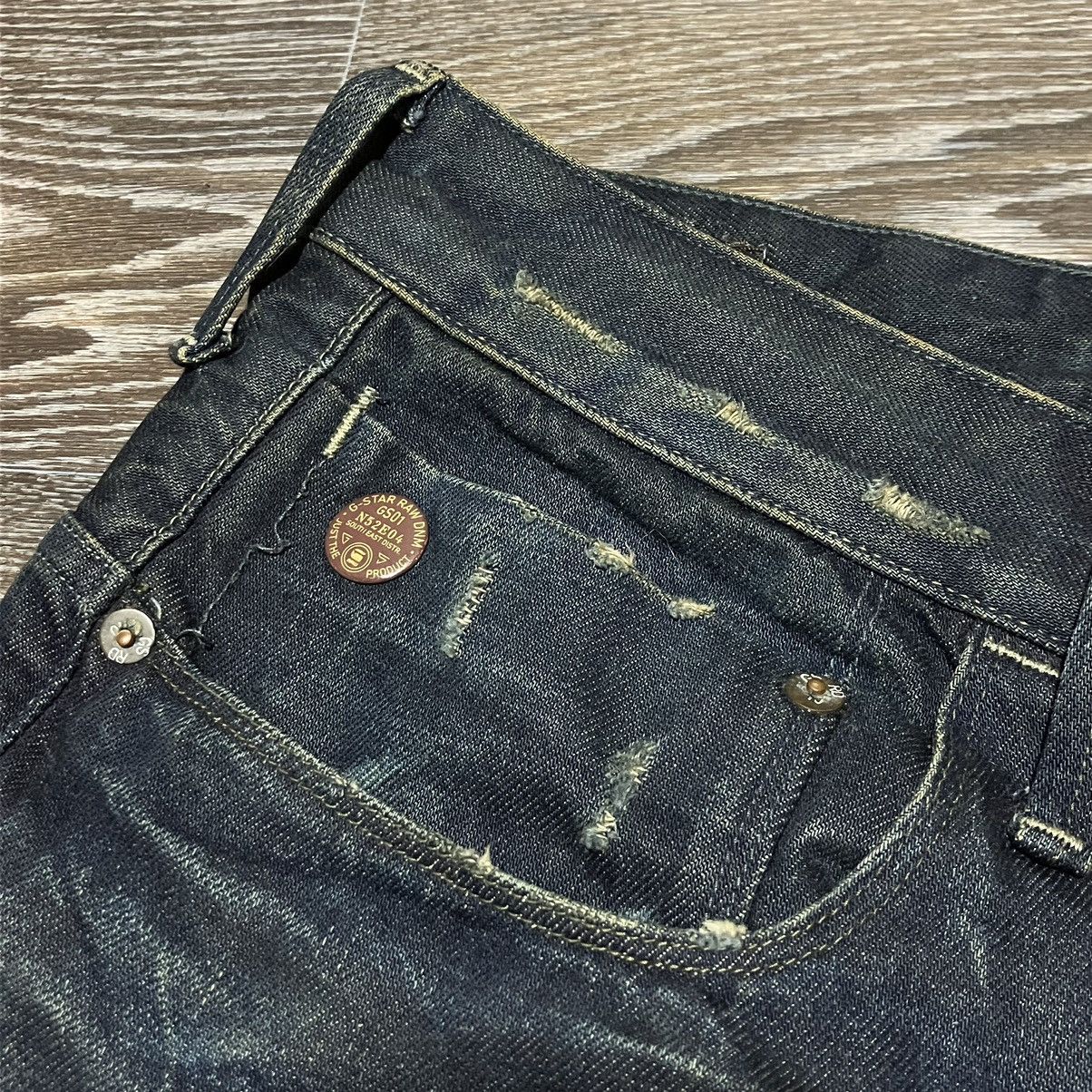 G-Star G-Star Raw Type C 3D Loose Tapered Dirty Blue Denim Jeans Size US 32 / EU 48 - 10 Thumbnail