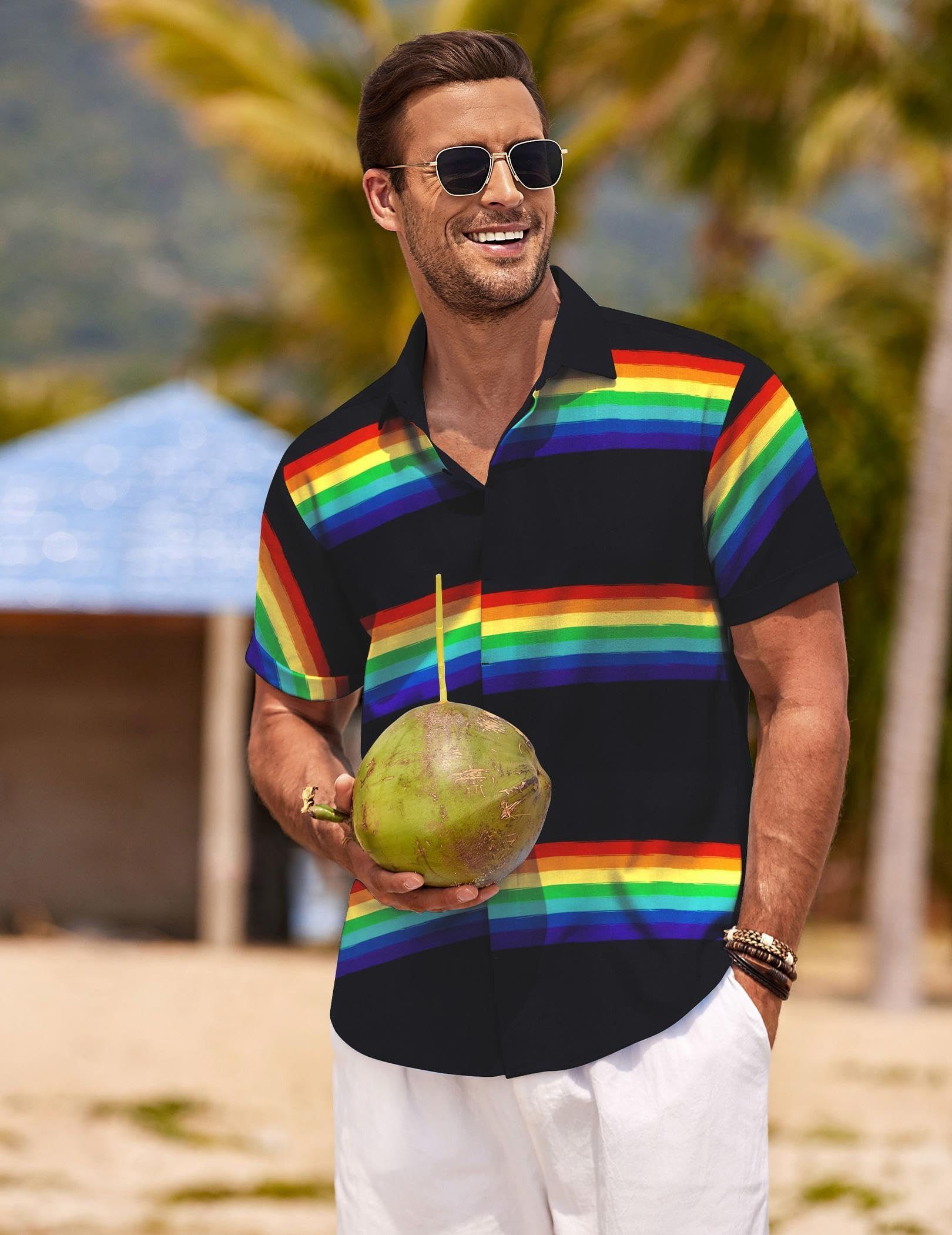 Other Men's linen beach summer shirt Size US L / EU 52-54 / 3 - 1 Thumbnail