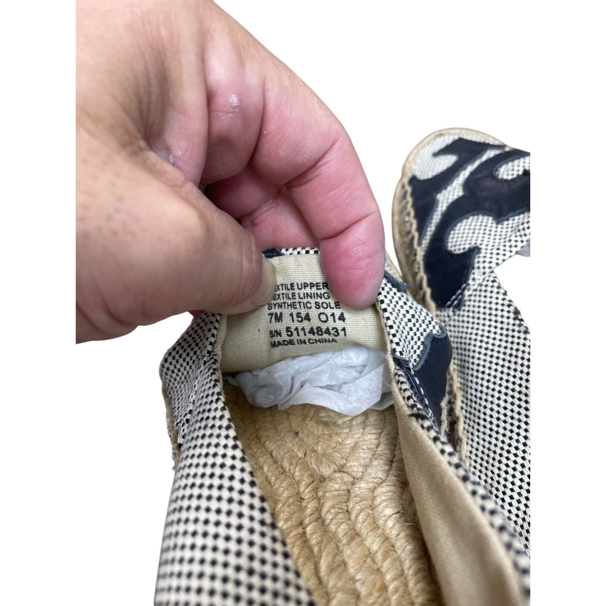 Tory Burch Tory Burch Womens Black white checkered espadrille flats sho Size US 7 / IT 37 - 7 Thumbnail