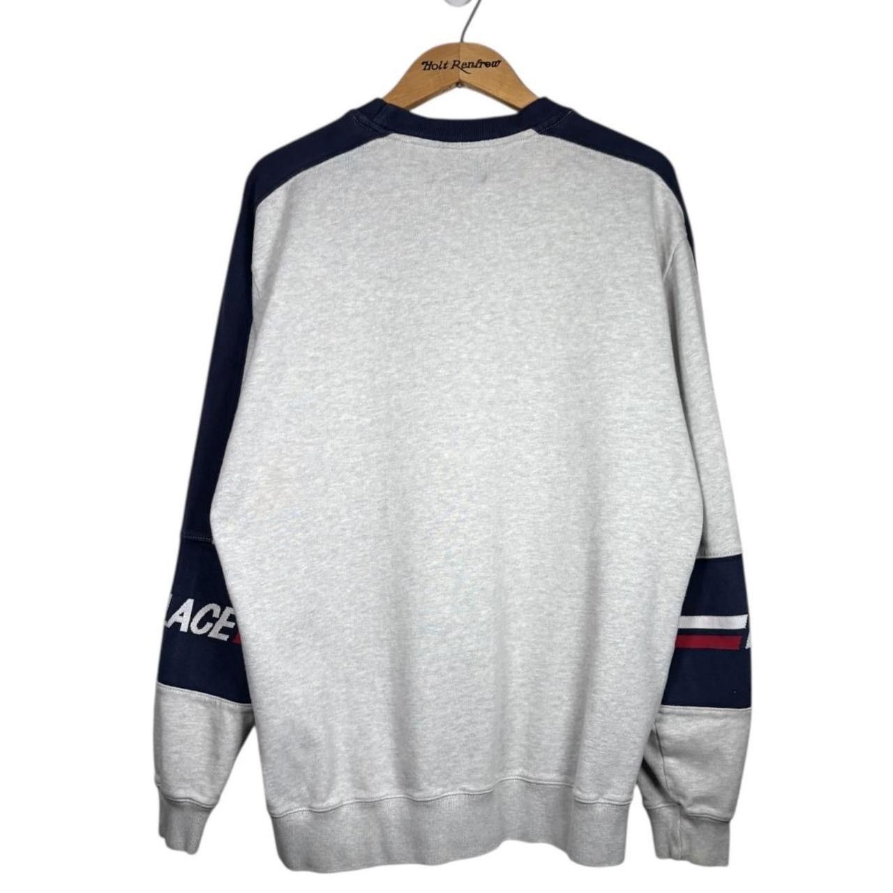 Palace Palace Skateboards 320 Crewneck Sweatshirt Grey Navy Size US L / EU 52-54 / 3 - 3 Thumbnail