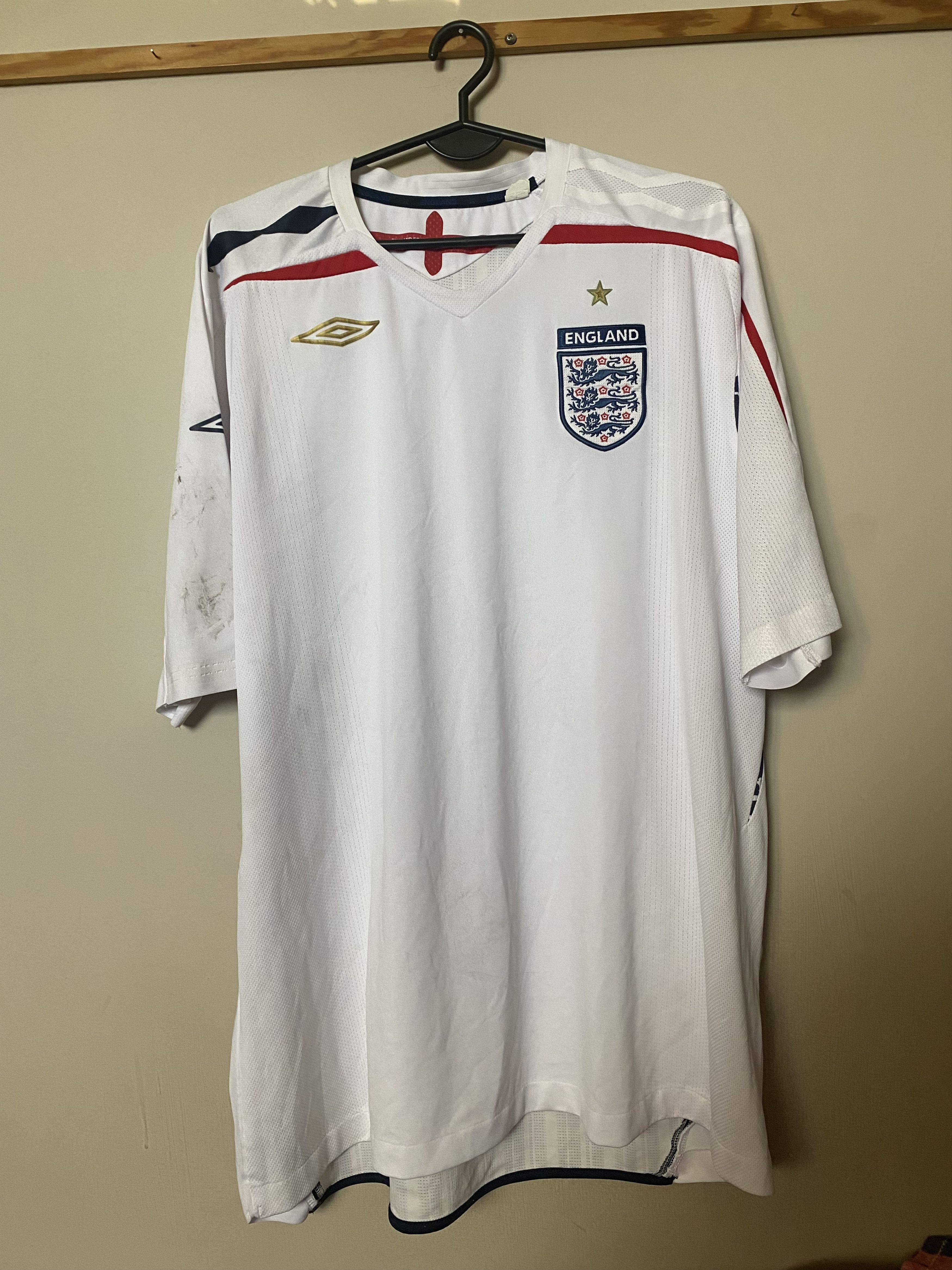 Umbro ENGLAND Jersey - Umbro - 2007 - 2009 - XXL - UNIQUE Size US XXL / EU 58 / 5 - 1 Thumbnail