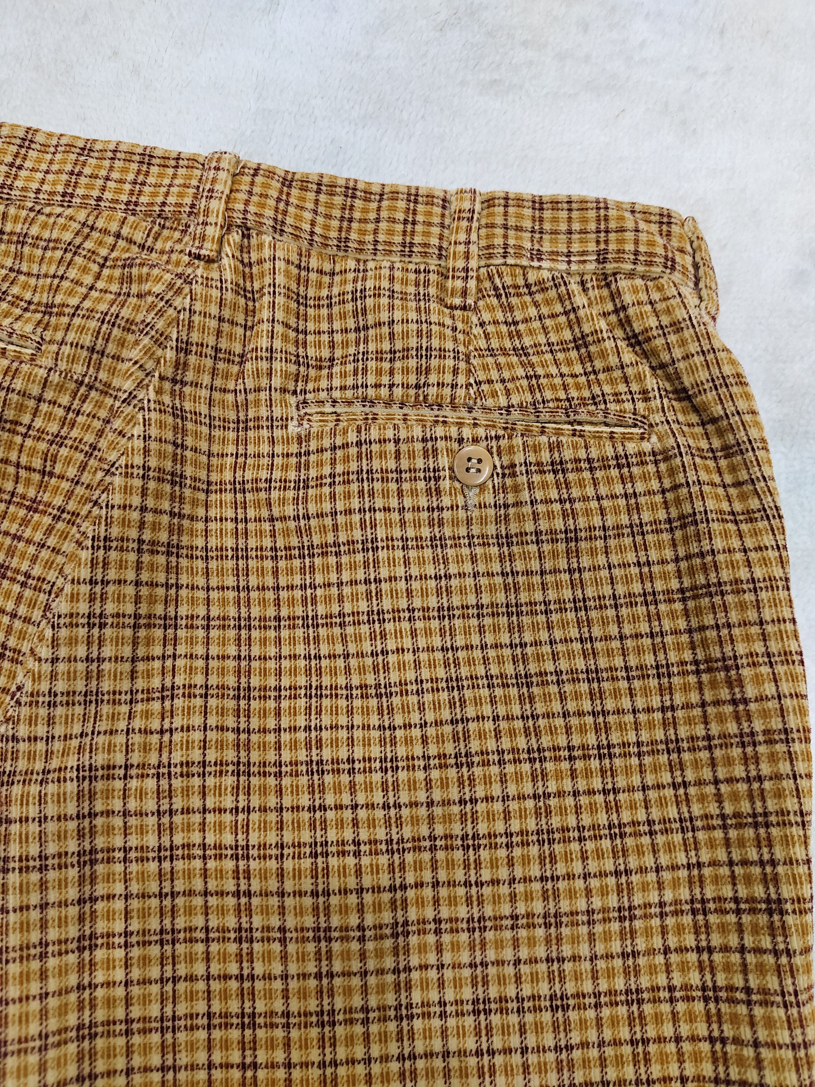 Romeo Gigli 🔥Vtg Romeo Gigli Tartan Corduroy Cropped Pants Size US 30 / EU 46 - 7 Thumbnail