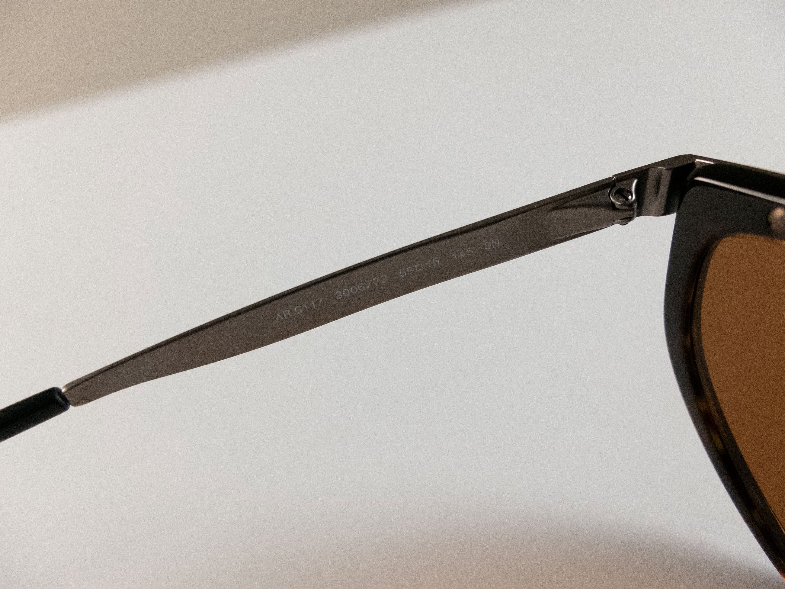 Giorgio Armani GIORGIO ARMANI brown tortoise shell & metallic sunglasses Size ONE SIZE - 5 Thumbnail