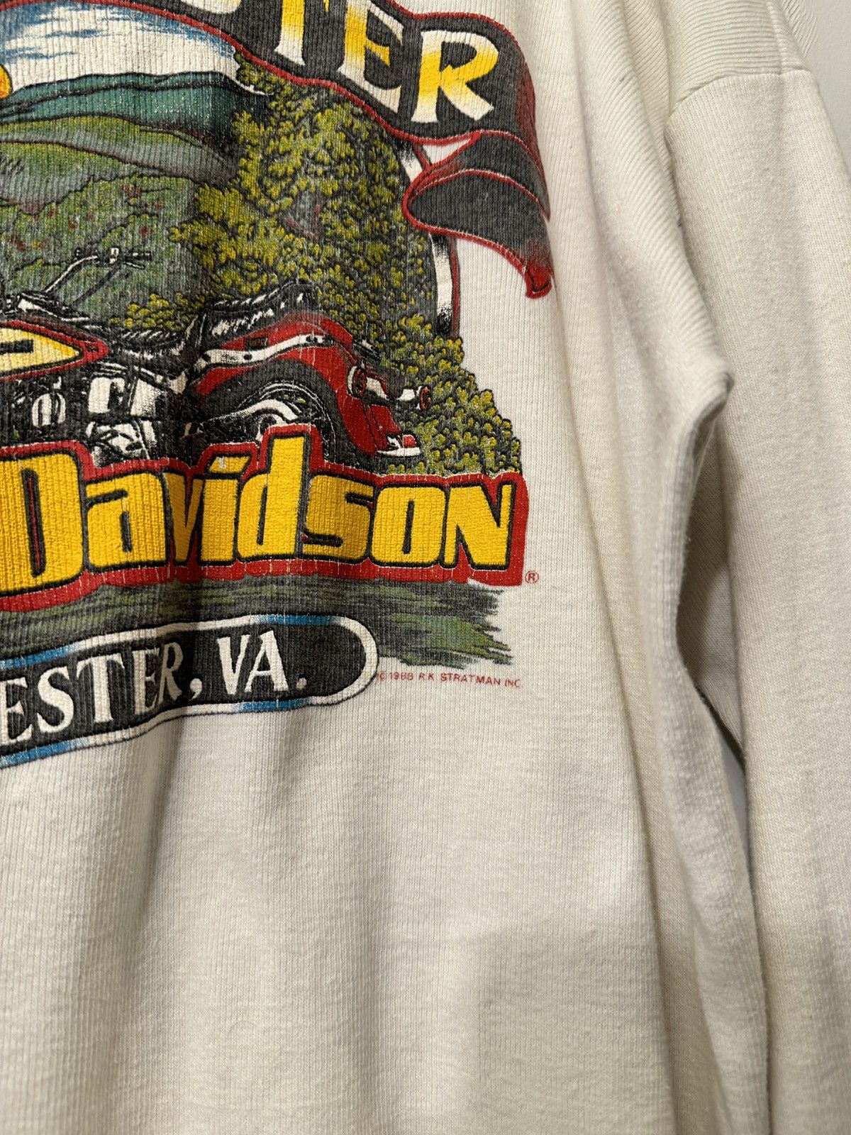 Harley Davidson Thrashed Faded Distressed Harley Shirt ERD Grunge WCC Chrome Size US XXL / EU 58 / 5 - 10 Thumbnail