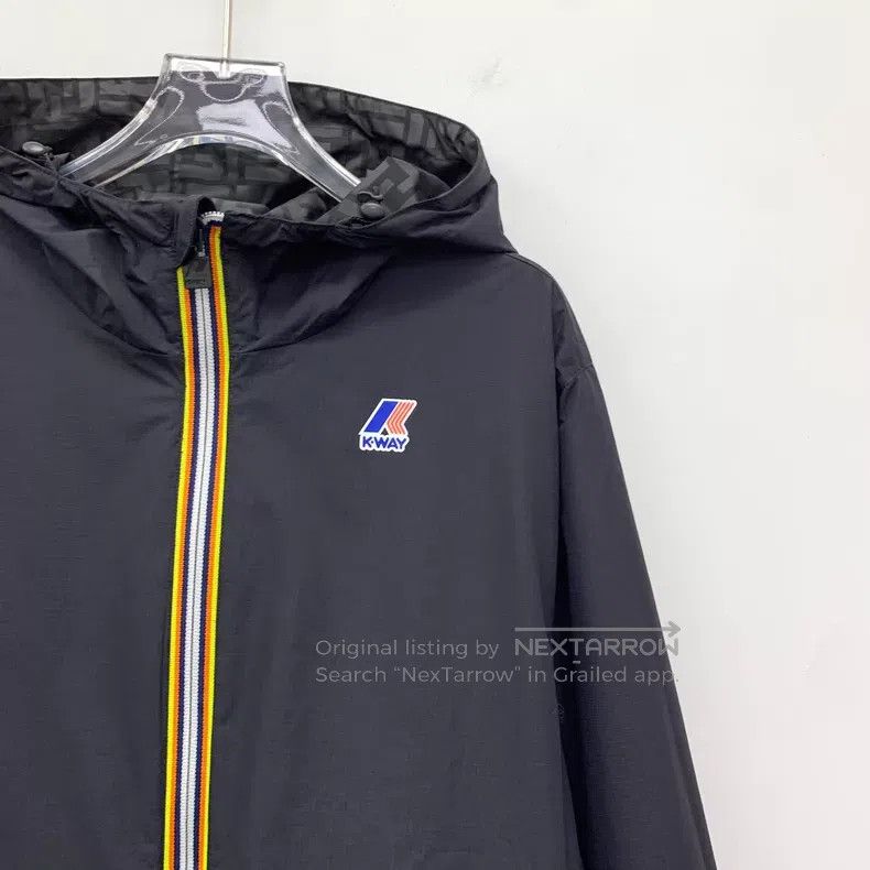 Fendi Fendi Black Monogram Printed Double-Sided Wearable Zip-Up Size S / US 4 / IT 40 - 9 Thumbnail