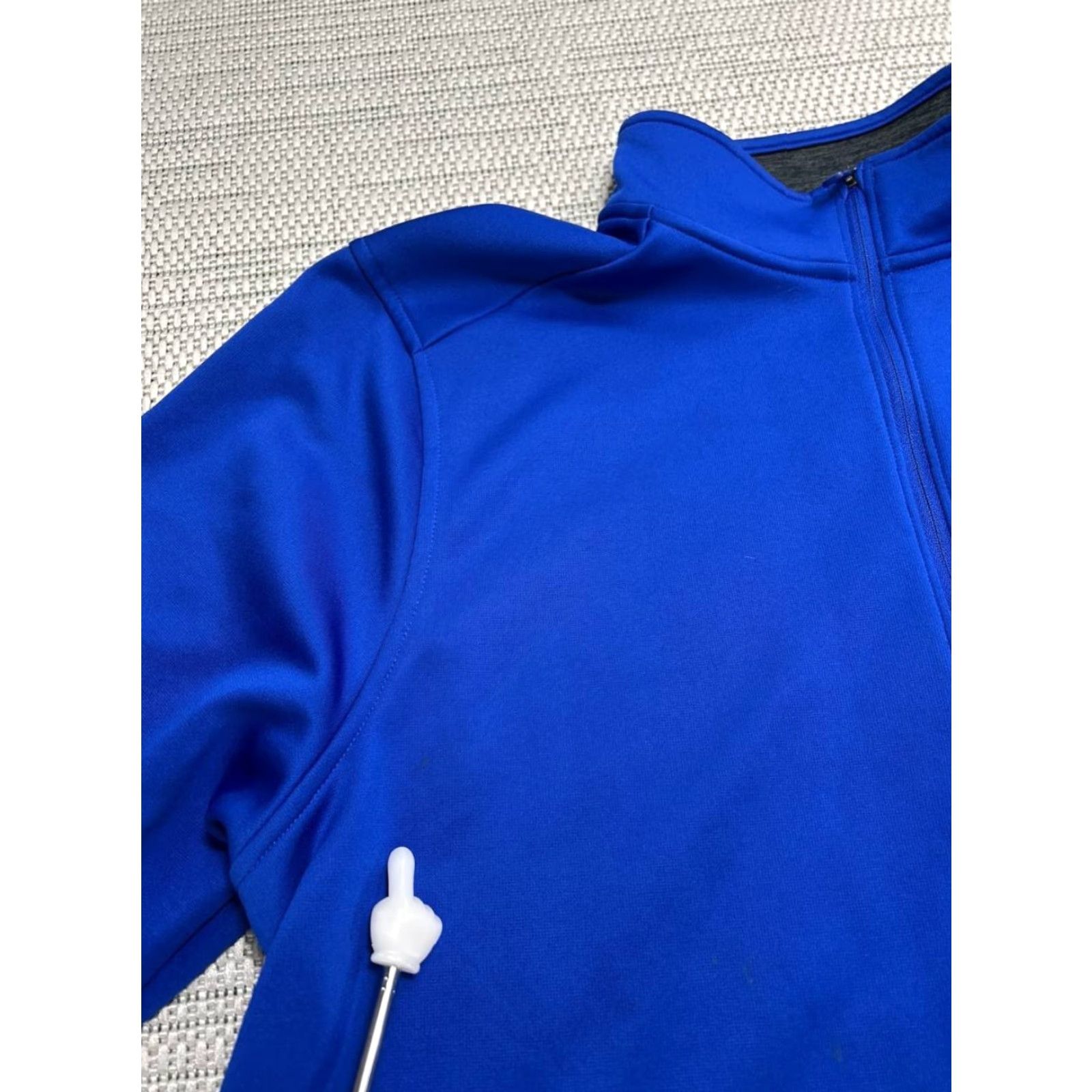 Under Armour Under Armour Sweatshirt Mens Large Blue Fleece Coldgear Loose Fit Quarter Zip Size US L / EU 52-54 / 3 - 6 Thumbnail
