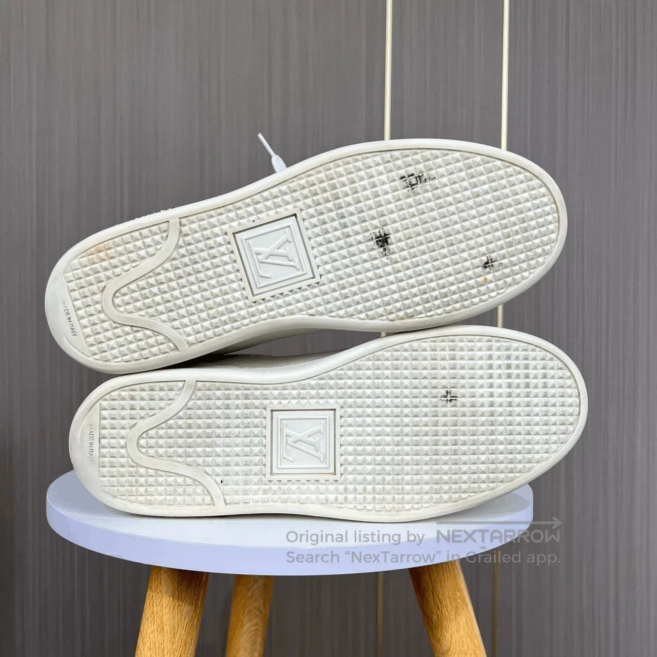 Louis Vuitton Louis Vuitton Metal Logo White Sneakers. Size US 5.5 / IT 35.5 - 5 Thumbnail