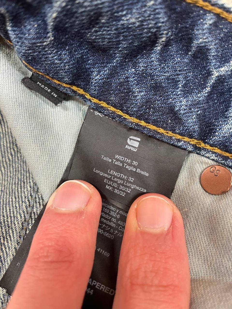 G-Star Arc 3D Relaxed Tapered Vintage G Star Raw Distressed Jeans Size US 30 / EU 46 - 14 Thumbnail