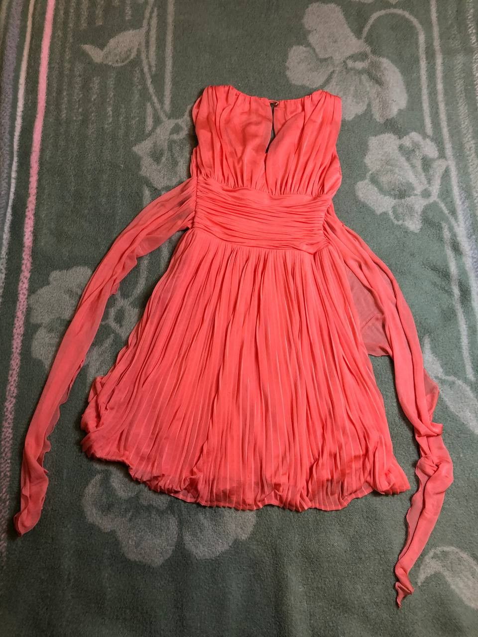 Roberto Cavalli Roberto Cavalli chiffon Dress Coral Pink Belted Collar Size M / US 6-8 / IT 42-44 - 10 Thumbnail