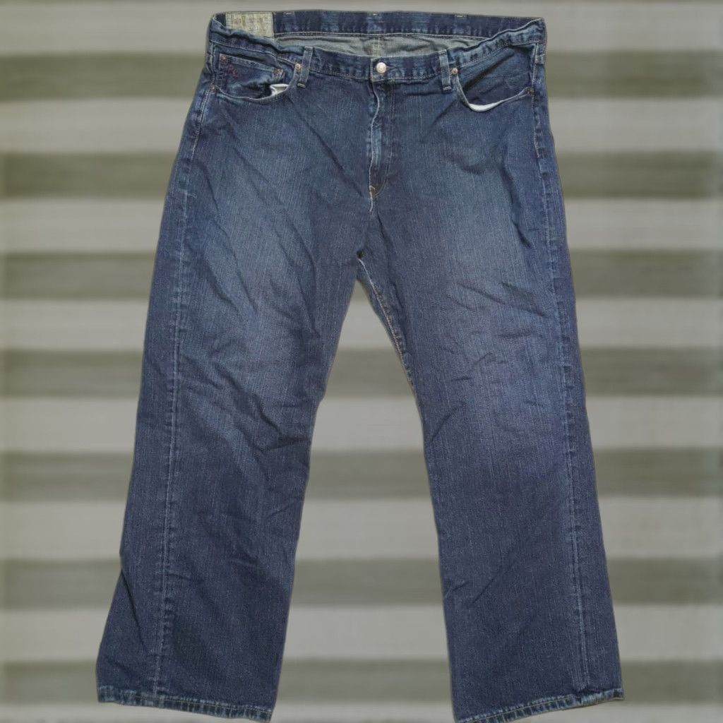 Polo Ralph Lauren Polo Ralph Lauren Jeans Mens 42W x 30L Blue Denim Bootcut Mid Rise 5-Pocket Logo Vintage 90s Preppy Mens Size US XL / EU 56 / 4 - 1 Thumbnail