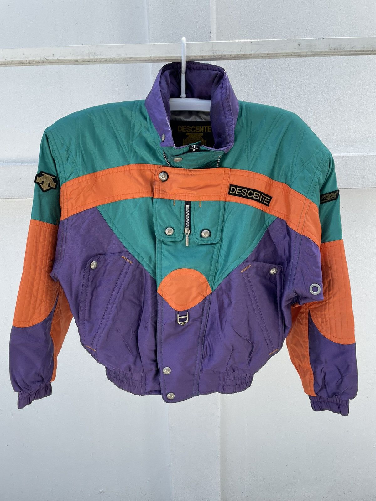 Descente Vintage 90s Descente Spain Ski Team Down Jacket Made n Japan Size US S / EU 44-46 / 1 - 1 Thumbnail