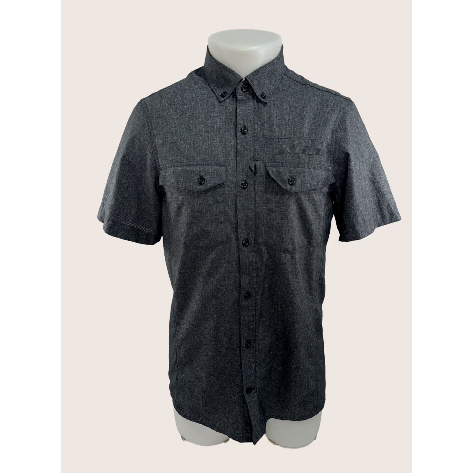 Vintage KLIM Mechanic Mens S Shirt Button-Up Short Sleeve Gray 90s? No, 8 Size US S / EU 44-46 / 1 - 1 Thumbnail