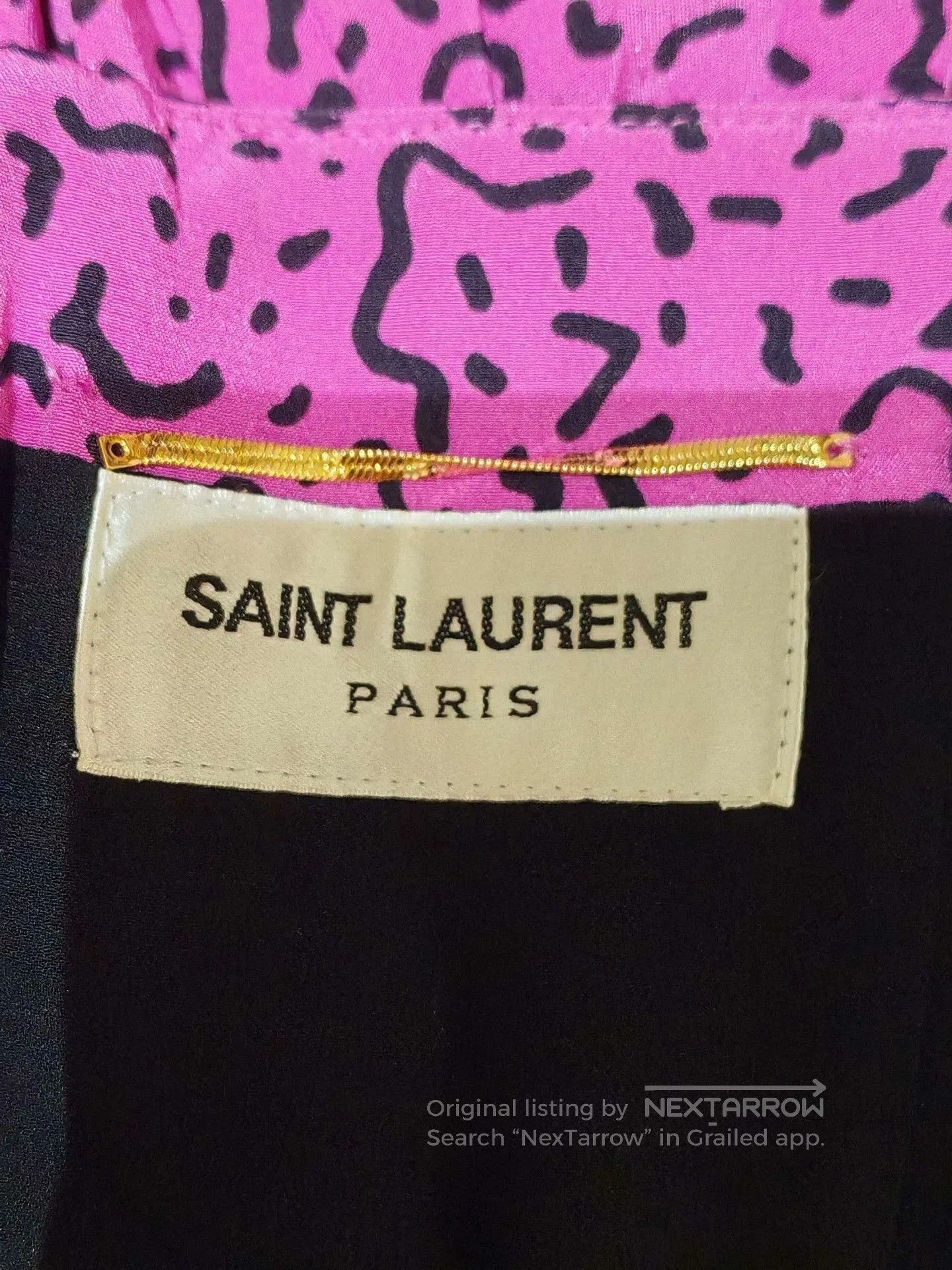 Saint Laurent Paris Saint Laurent Pink Leopard Print Dress. Size M / US 6-8 / IT 42-44 - 5 Thumbnail