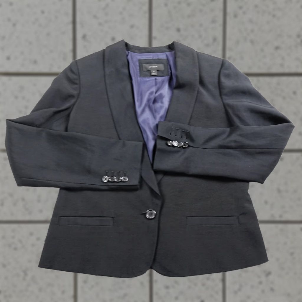 J.Crew J.CREW Blazer Jacket Womens 2 Black Shawl Overcoat Button Regular Size 2 Casual Business Preppy Womens Size XS / US 0-2 / IT 36-38 - 1 Thumbnail