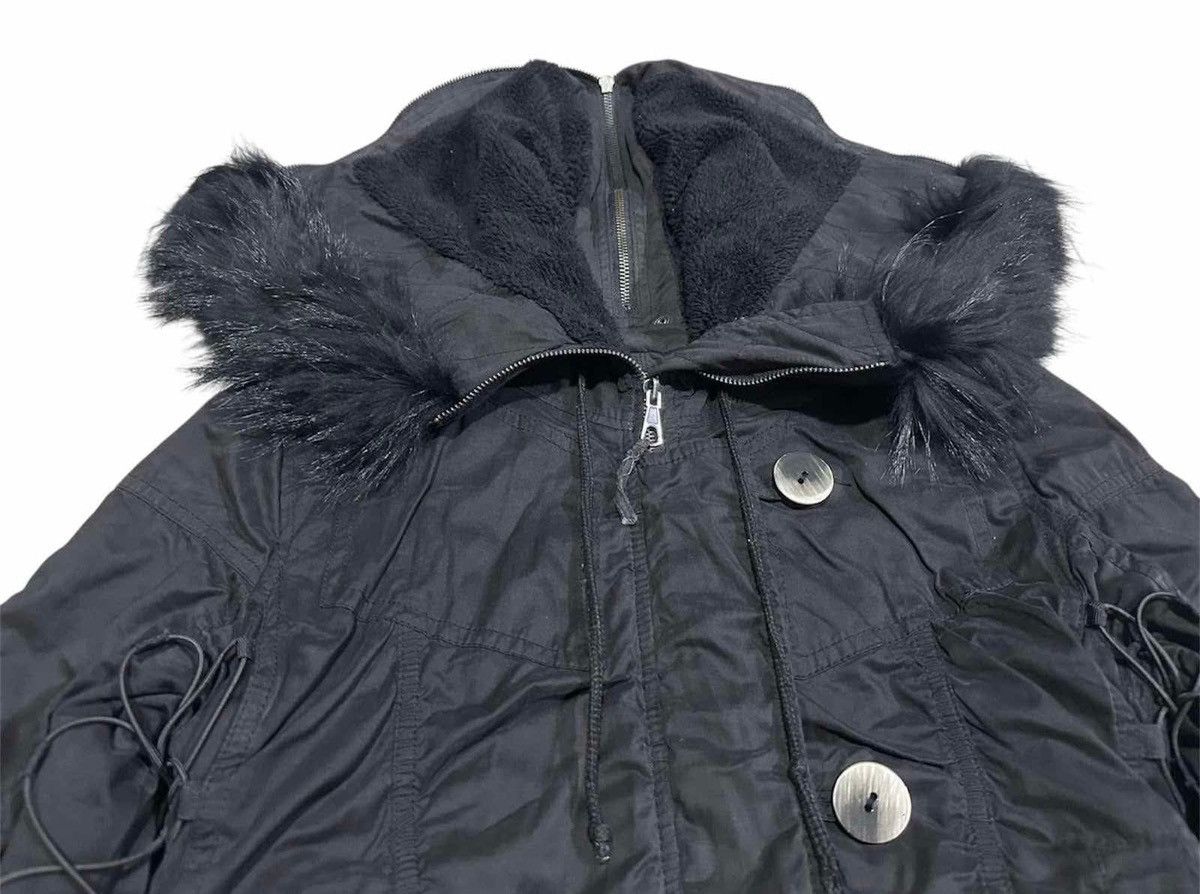 14th Addiction × Japanese Brand × Le Grande Bleu (L.G.B.) 🔥Sick Y2K Lip Service Parachute Fur Parka Jacket Drawstring Size US M / EU 48-50 / 2 - 4 Thumbnail