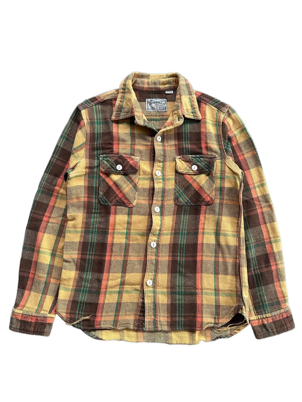 Japanese Brand Houston Co Union Made Flannel Shirt Size US M / EU 48-50 / 2 - 1 Thumbnail
