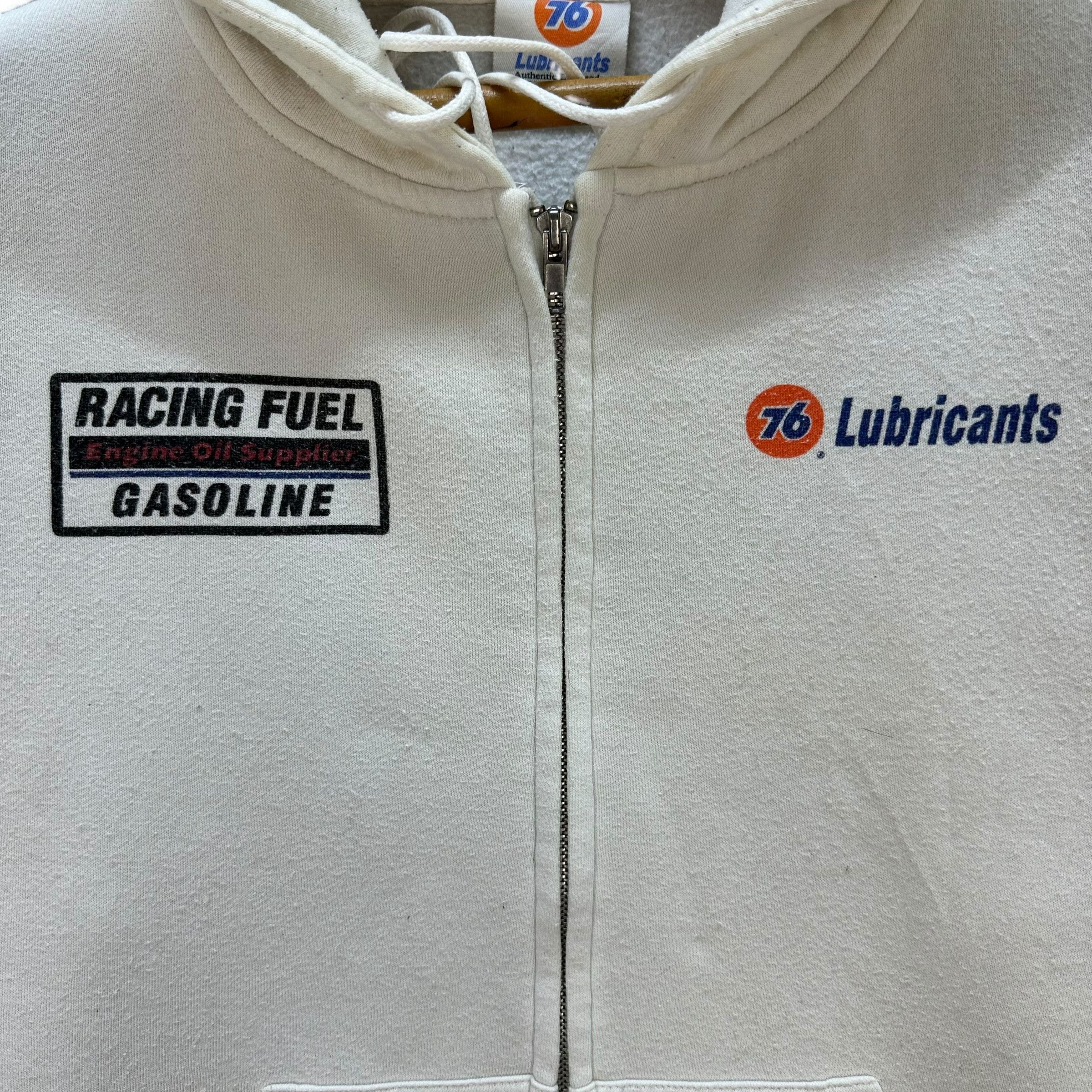 Japanese Brand 76 LUBRICANTS Big Logo Zipper Hoodie Sweatshirt #A4-0097 Size US M / EU 48-50 / 2 - 5 Thumbnail
