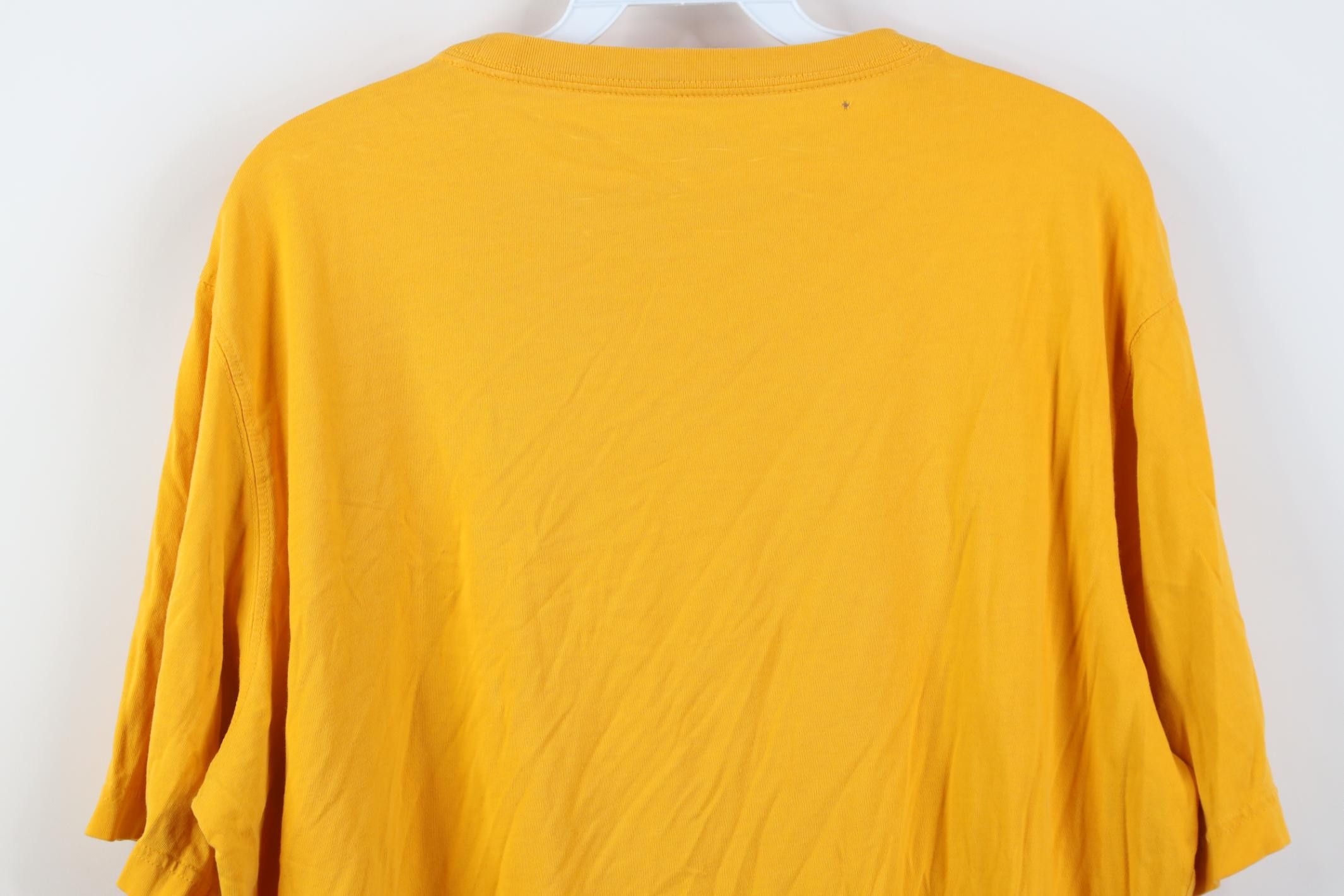 Lands' End Vintage Y2K Lands End Blank Short Sleeve T-Shirt Yellow Size US L / EU 52-54 / 3 - 18 Thumbnail