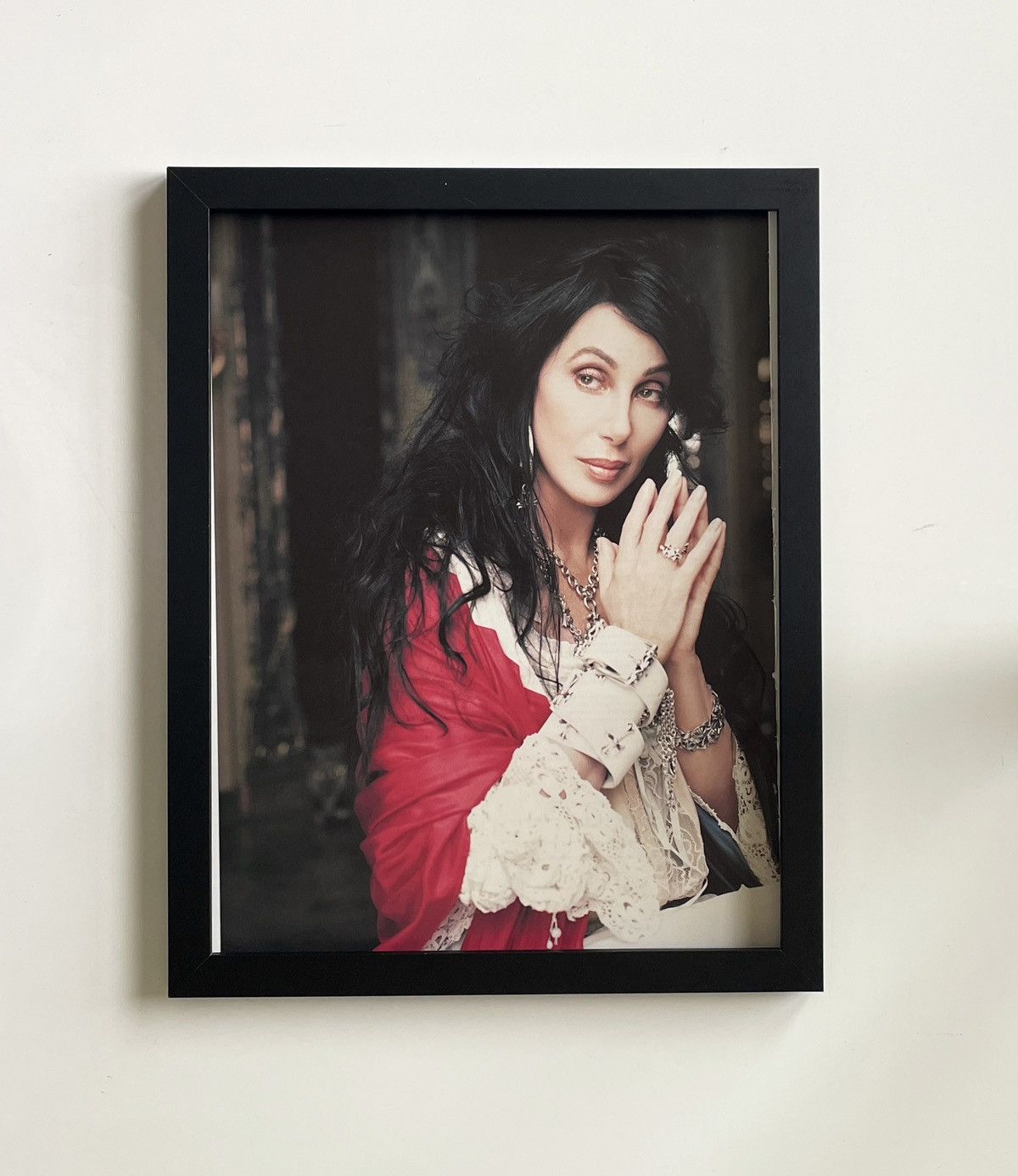 Chrome Hearts × Vintage Chrome Hearts Cher photo Poster framed 9x11 Size ONE SIZE - 1 Thumbnail