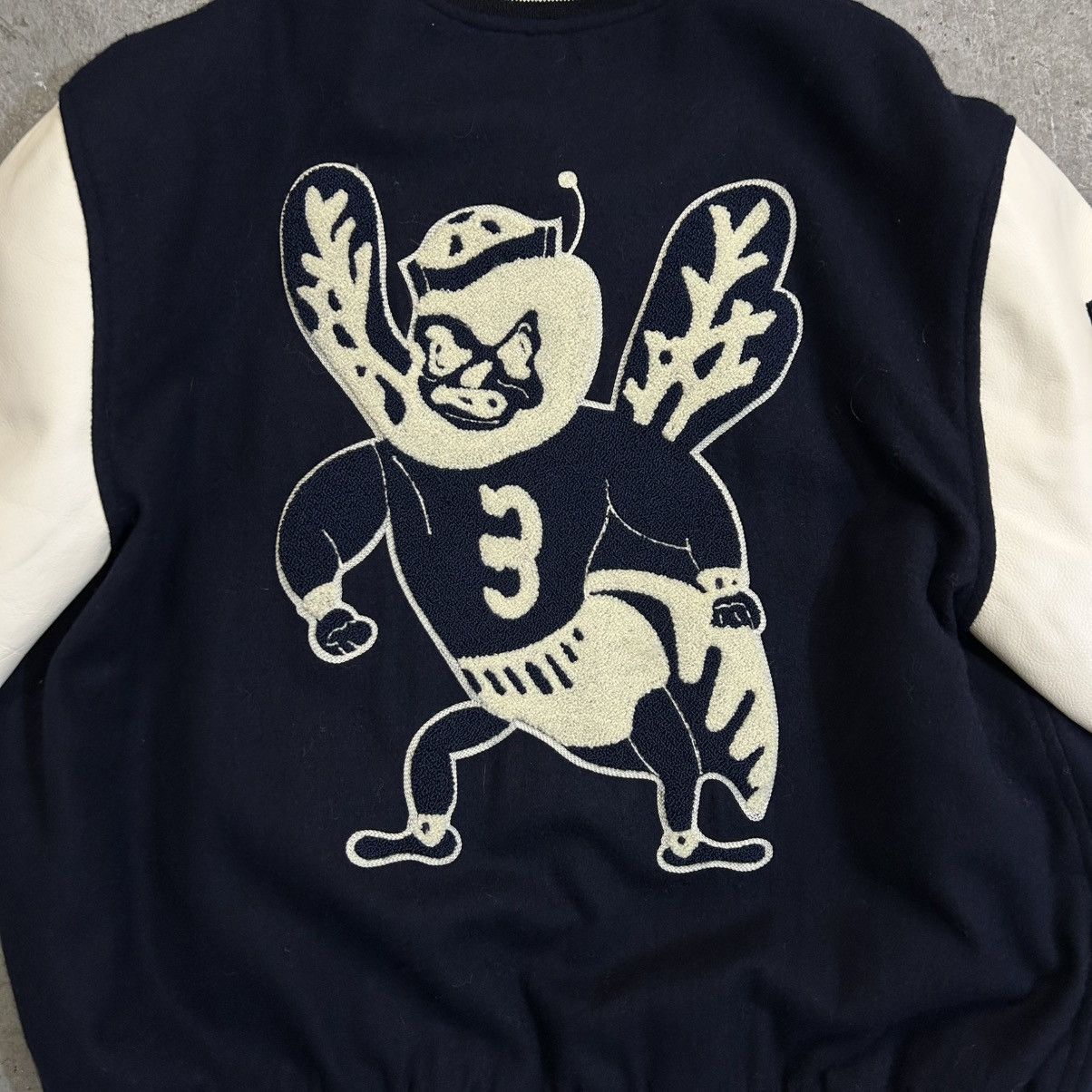basketcase gallery Basketcase Gallery Leather Varsity Jacket Size US XL / EU 56 / 4 - 5 Thumbnail