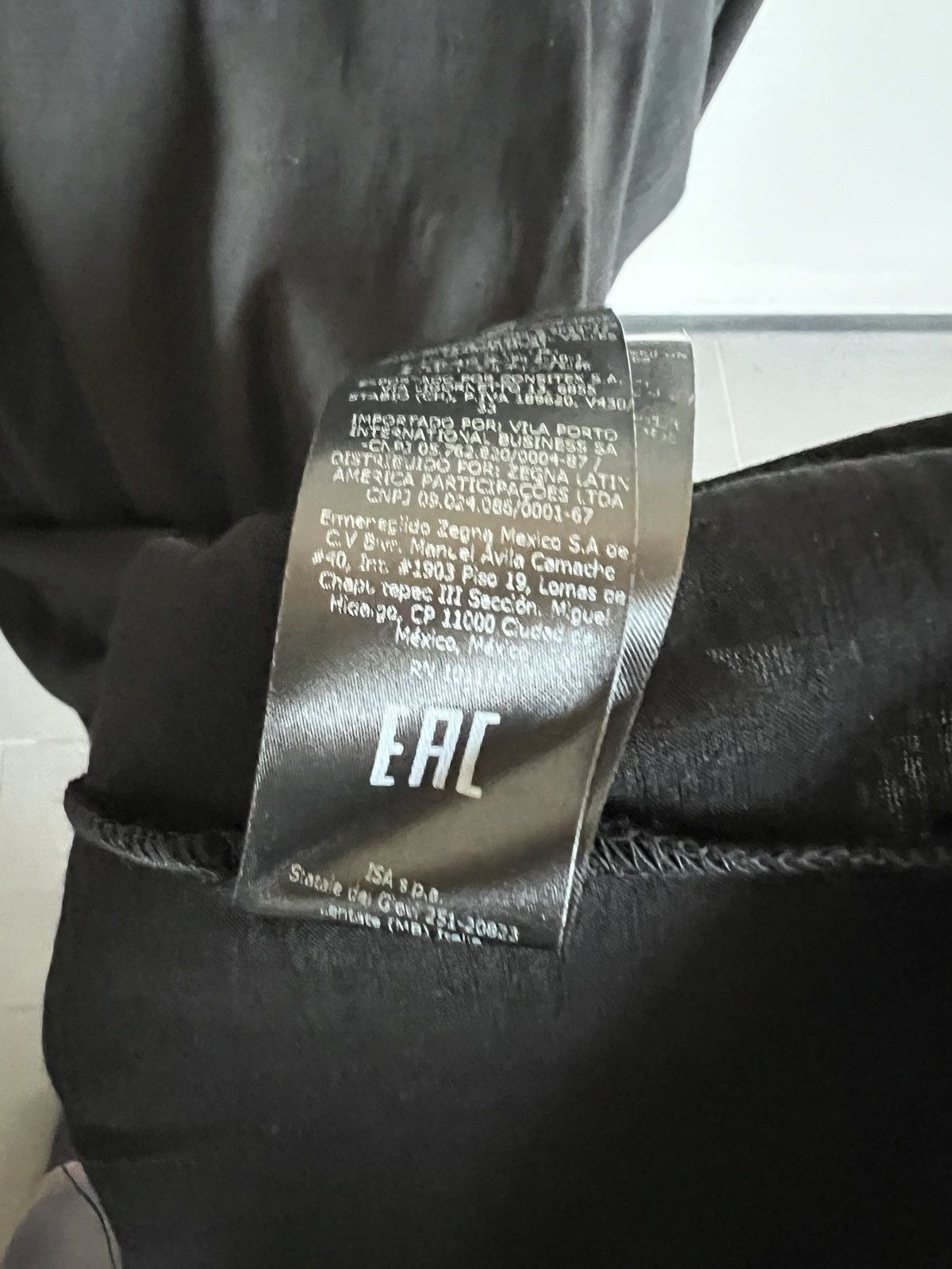 Ermenegildo Zegna Mainline 100% Wool Blank Black Tee Size US M / EU 48-50 / 2 - 5 Thumbnail