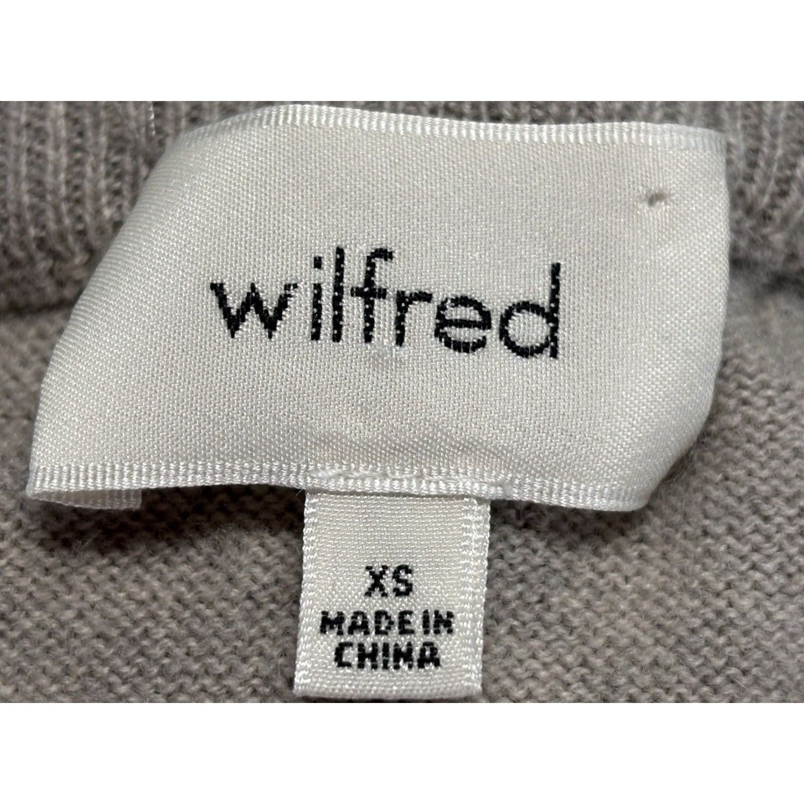Vintage Wilfred Aritzia Women's Palmier Tunic Sweater XS Beige Wool Cashmere Size XS / US 0-2 / IT 36-38 - 7 Thumbnail