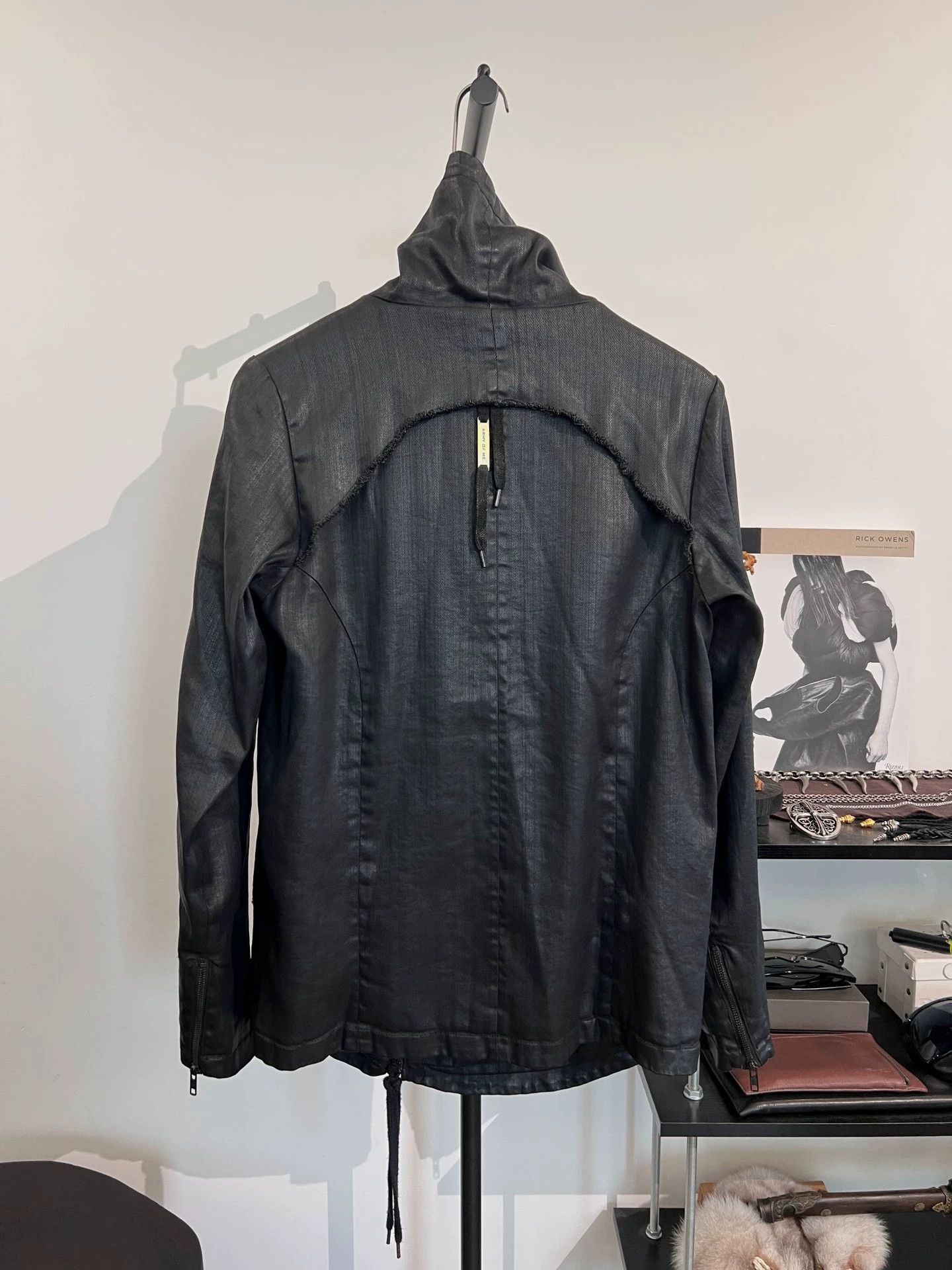 Army Of Me Army of me Dark High Neck Waxed Zip Jacket S Size US S / EU 44-46 / 1 - 1 Thumbnail