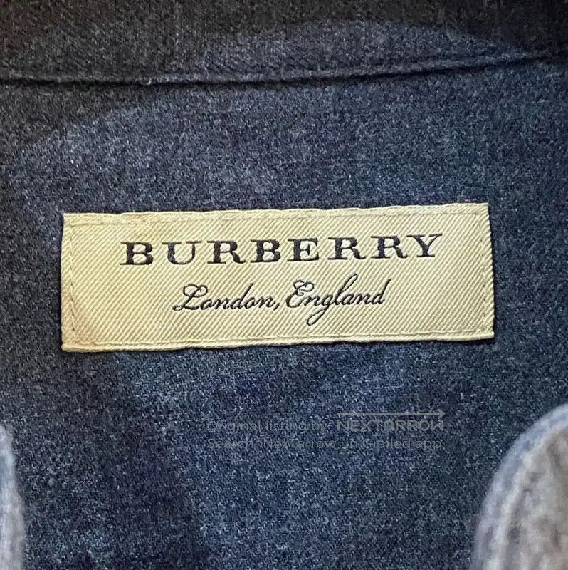 Burberry Burberry Gray Cotton Blend Men's Shirt. Size US S / EU 44-46 / 1 - 5 Thumbnail