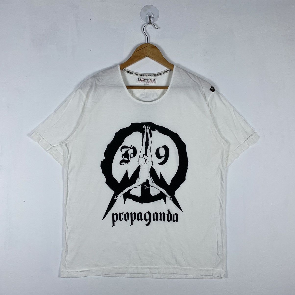If Six Was Nine × Japanese Brand × Le Grande Bleu (L.G.B.) PROPAGANDA JOSH BOX ANARCHY MEDIA CONTROL TEE Size US L / EU 52-54 / 3 - 2 Thumbnail