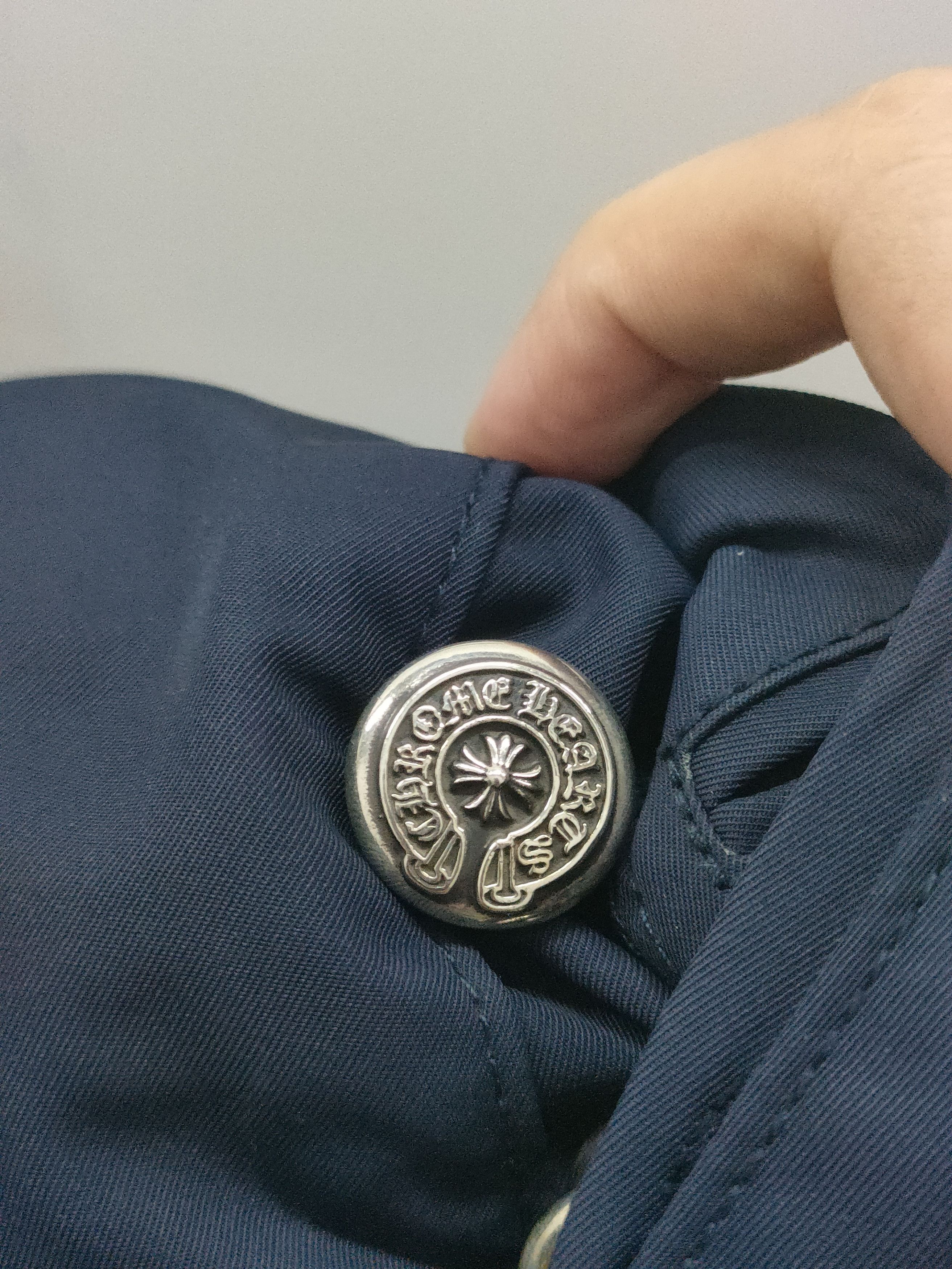 Chrome Hearts Chrome Hearts Navy Leather Double Knee Carpenter Shorts Size US 32 / EU 48 - 6 Thumbnail