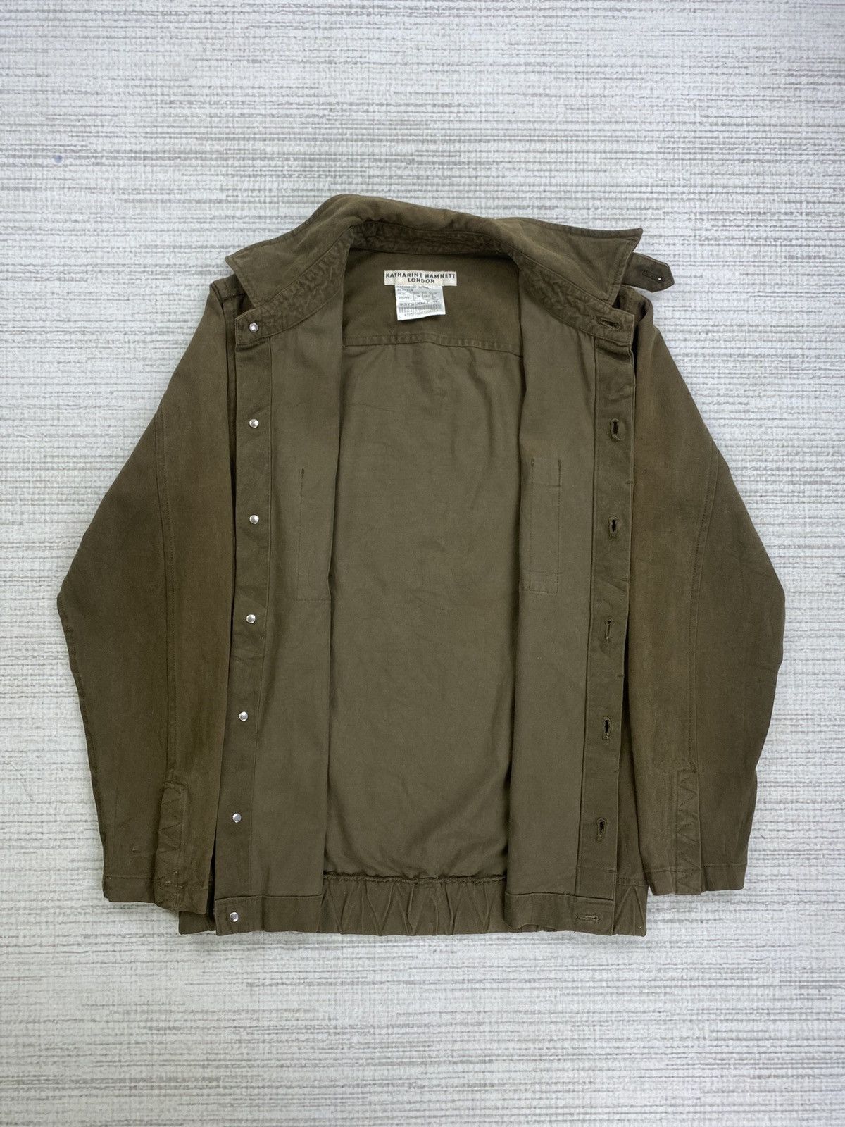 Designer × Katharine Hamnett London × Vintage Vtg Katharine Hamnett Blouson Double Pocket Button Jacket Size US M / EU 48-50 / 2 - 7 Thumbnail