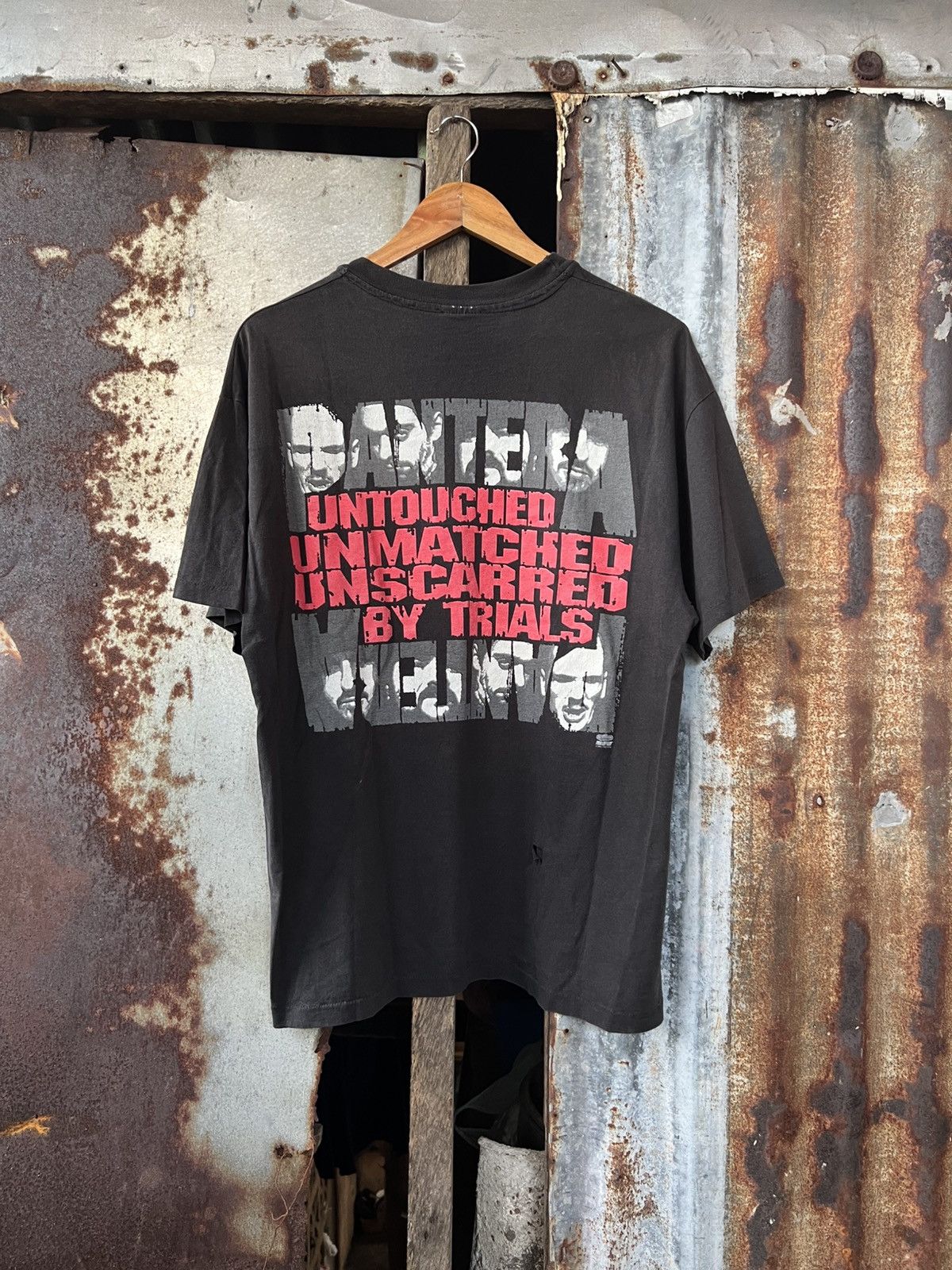 Vintage Vintage Pantera Vulgar Display Of Power Size US L / EU 52-54 / 3 - 5 Thumbnail