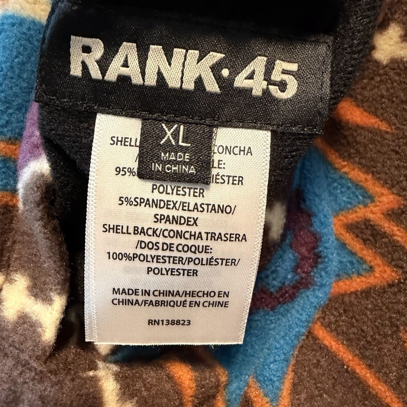 Vintage Rank 45 Aztec Tribal Full Zip Fleece Lined Softshell Vest Women XL Reversible Green Size XL / US 12-14 / IT 48-50 - 4 Thumbnail