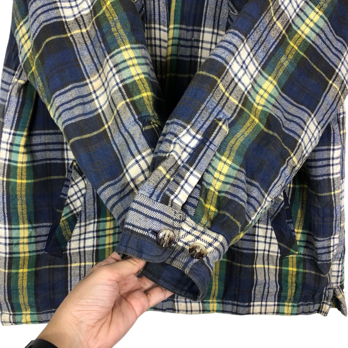 Flannel 🔥Vtg Flannel Jacket Chore Next Stage Tartan Design Japan Size US L / EU 52-54 / 3 - 15 Thumbnail
