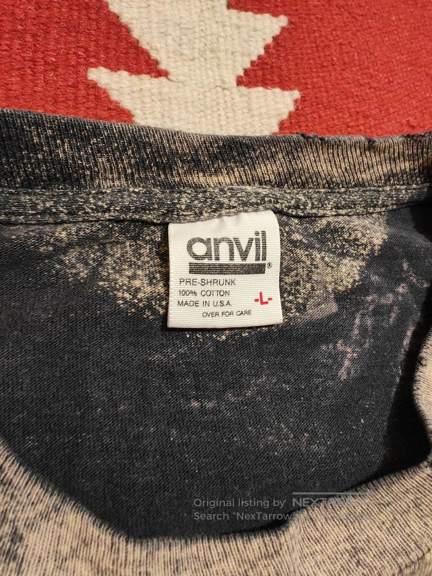 Vintage Vintage Anvil Skeleton Graphic Tee. Size US L / EU 52-54 / 3 - 3 Thumbnail