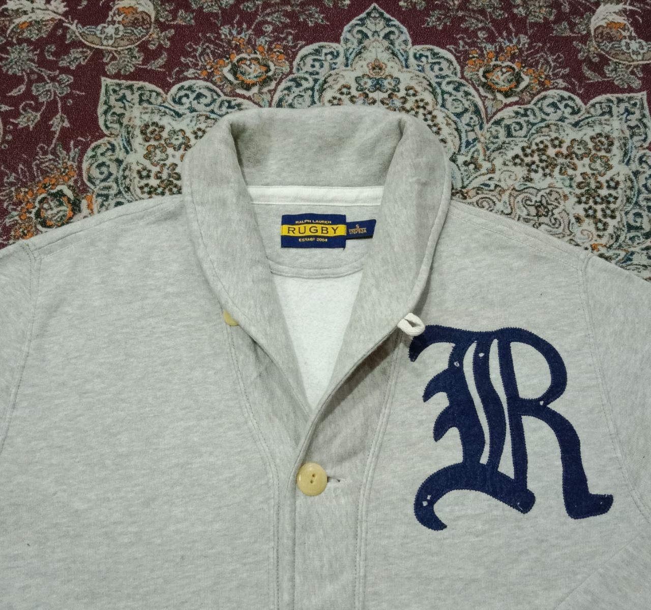 Ralph Lauren × Rugby Ralph Lauren × Vintage Vintage Ralph Lauren Rugby Shawl Collar Cardigan Size US S / EU 44-46 / 1 - 8 Thumbnail