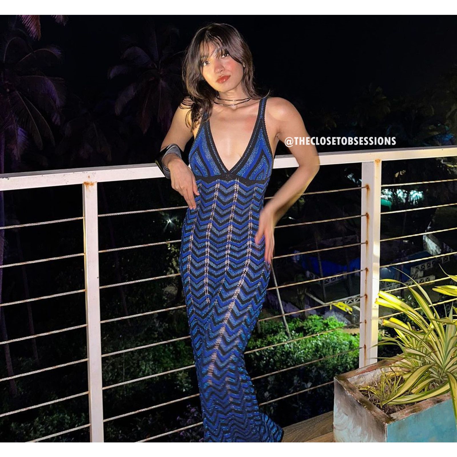 Mango RARE! MANGO BLOGGER FAVE! Fitted Metallic Maxi Dress NWT Size XL / US 12-14 / IT 48-50 - 14 Thumbnail