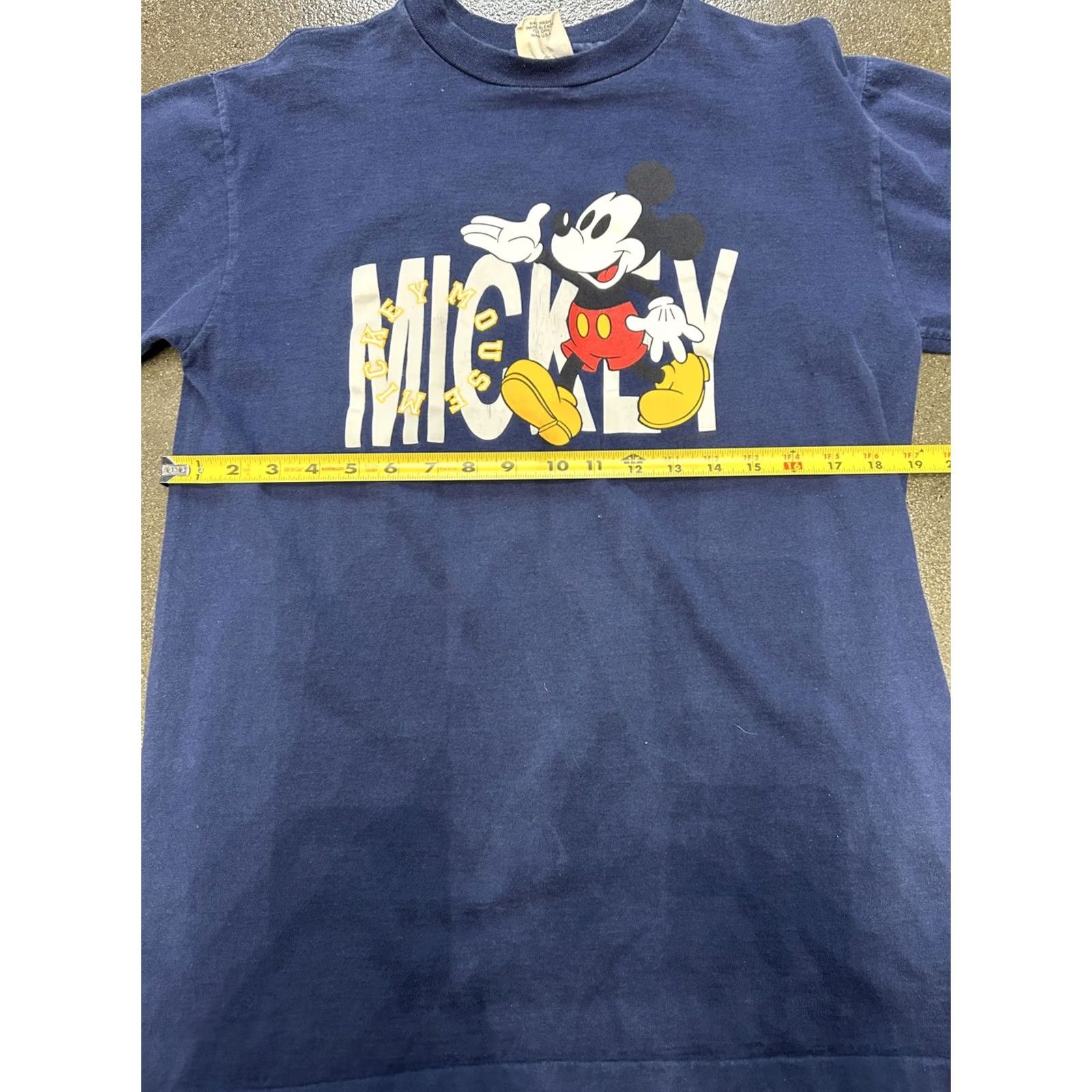 Vintage Mickey Mouse Shirt Mens Medium Blue Carolina Connection Graphic Tee T-Shirt Size US M / EU 48-50 / 2 - 5 Thumbnail