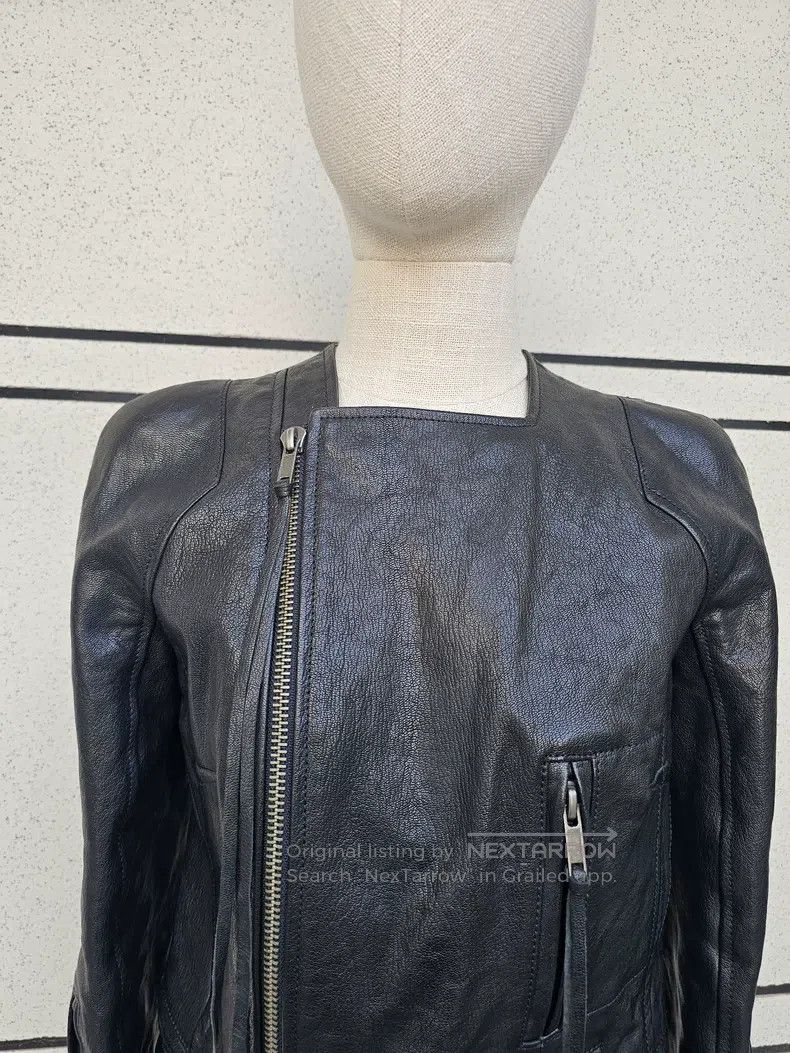 Haider Ackermann Haider Ackermann Fashion Women's Leather Jacket Size XS / US 0-2 / IT 36-38 - 5 Thumbnail