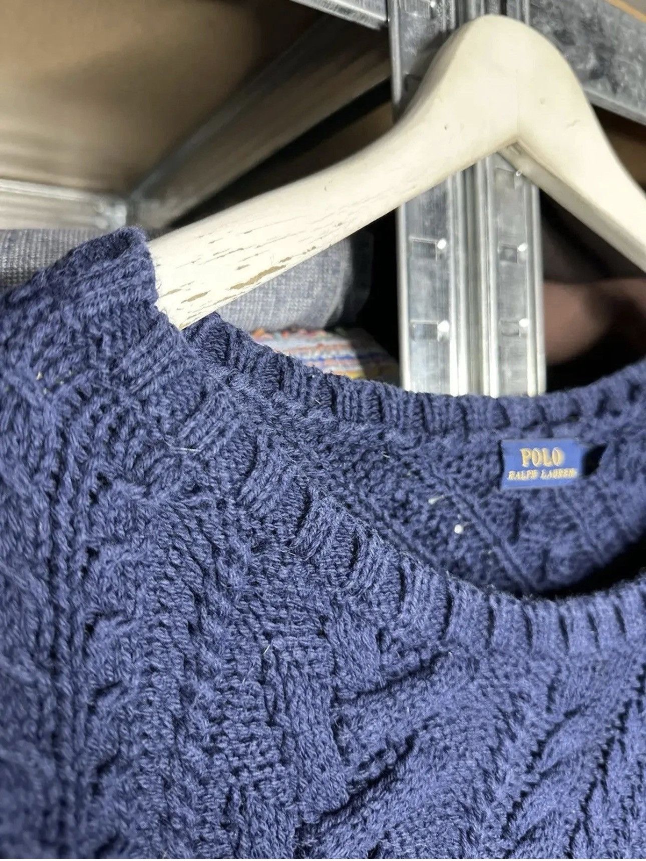 Polo Ralph Lauren POLO RALPH LAUREN Cable Big Knit Sweater Size XL / US 12-14 / IT 48-50 - 6 Thumbnail