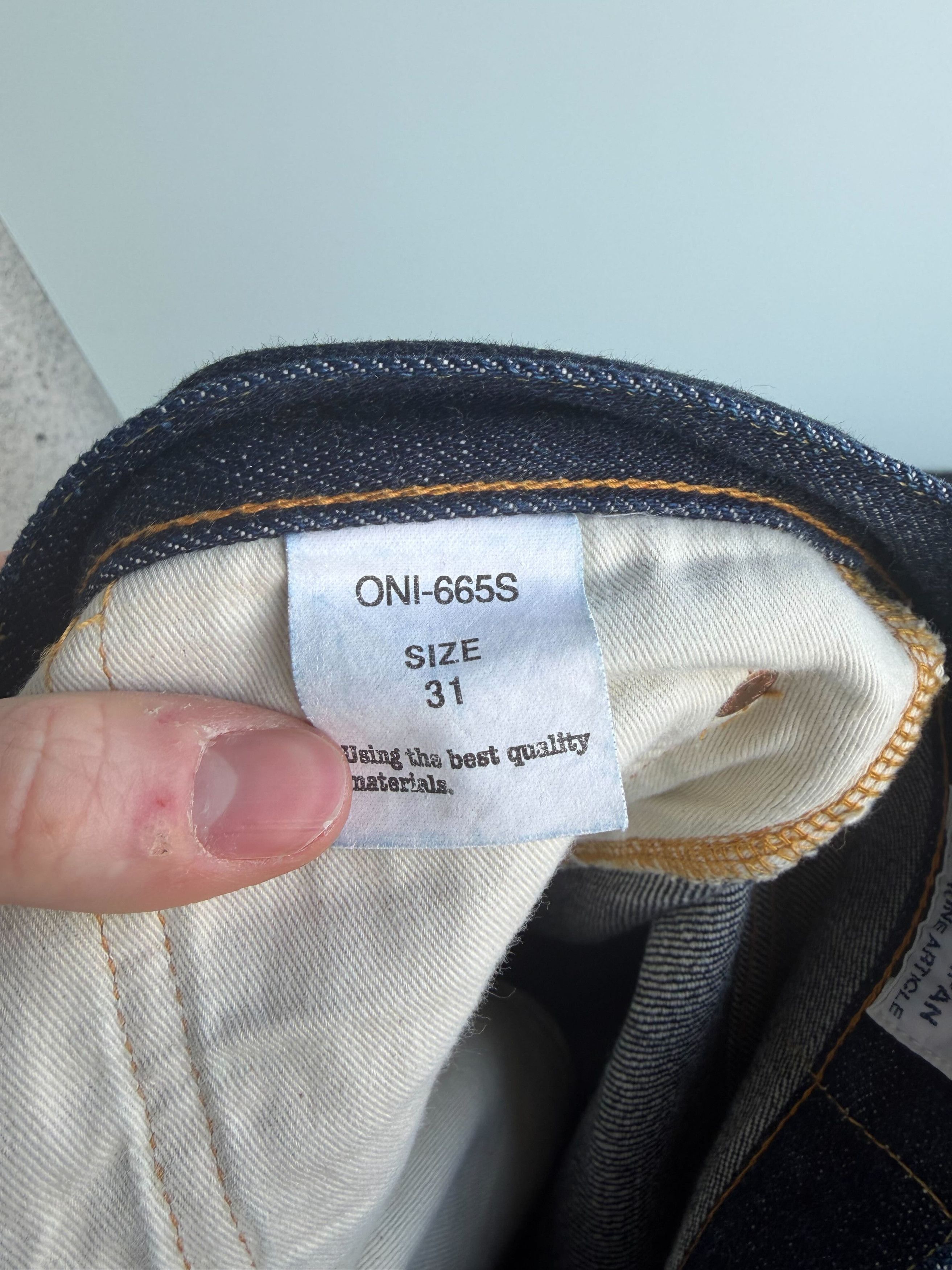 Oni Oni Denim 665S Relax Spike - 15oz Selvedge - Size 31 Size US 31 - 3 Thumbnail
