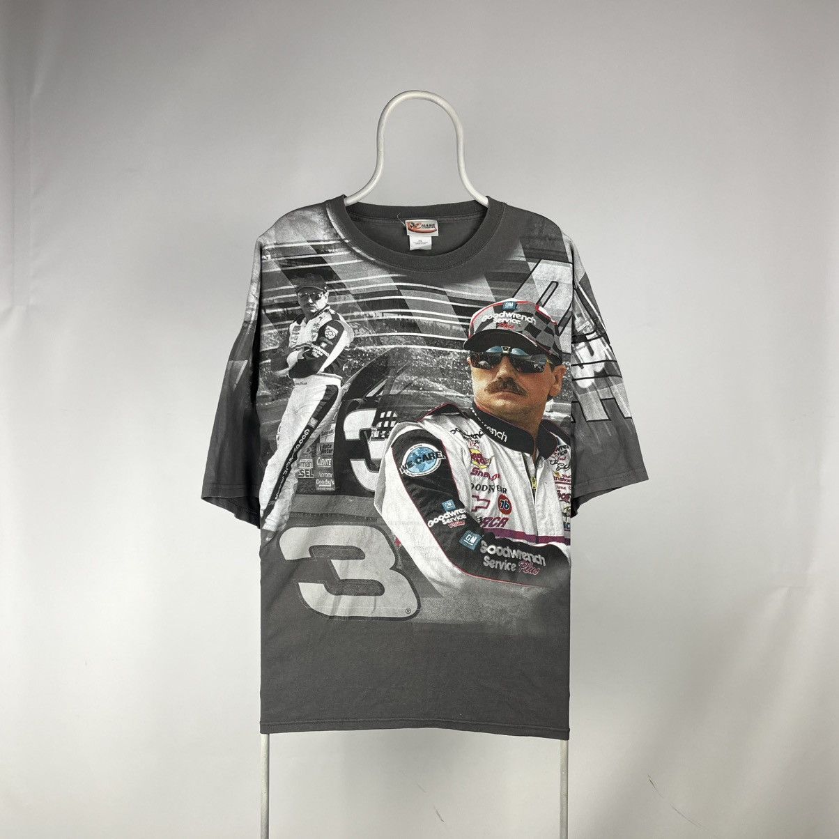 NASCAR 1990s DALE EARNHARDT AOP VINTAGE GRAPHIC TEE NASCAR GRAIL Size US XXL / EU 58 / 5 - 1 Thumbnail