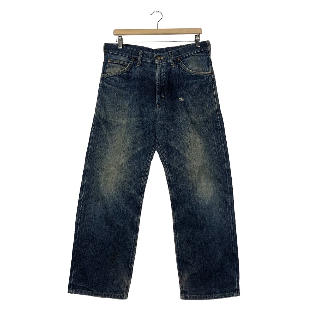 Japanese Brand 🔥Vintage Union Made Lee Raiders Denim Jeans Red Line Size US 34 / EU 50 - 1 Thumbnail