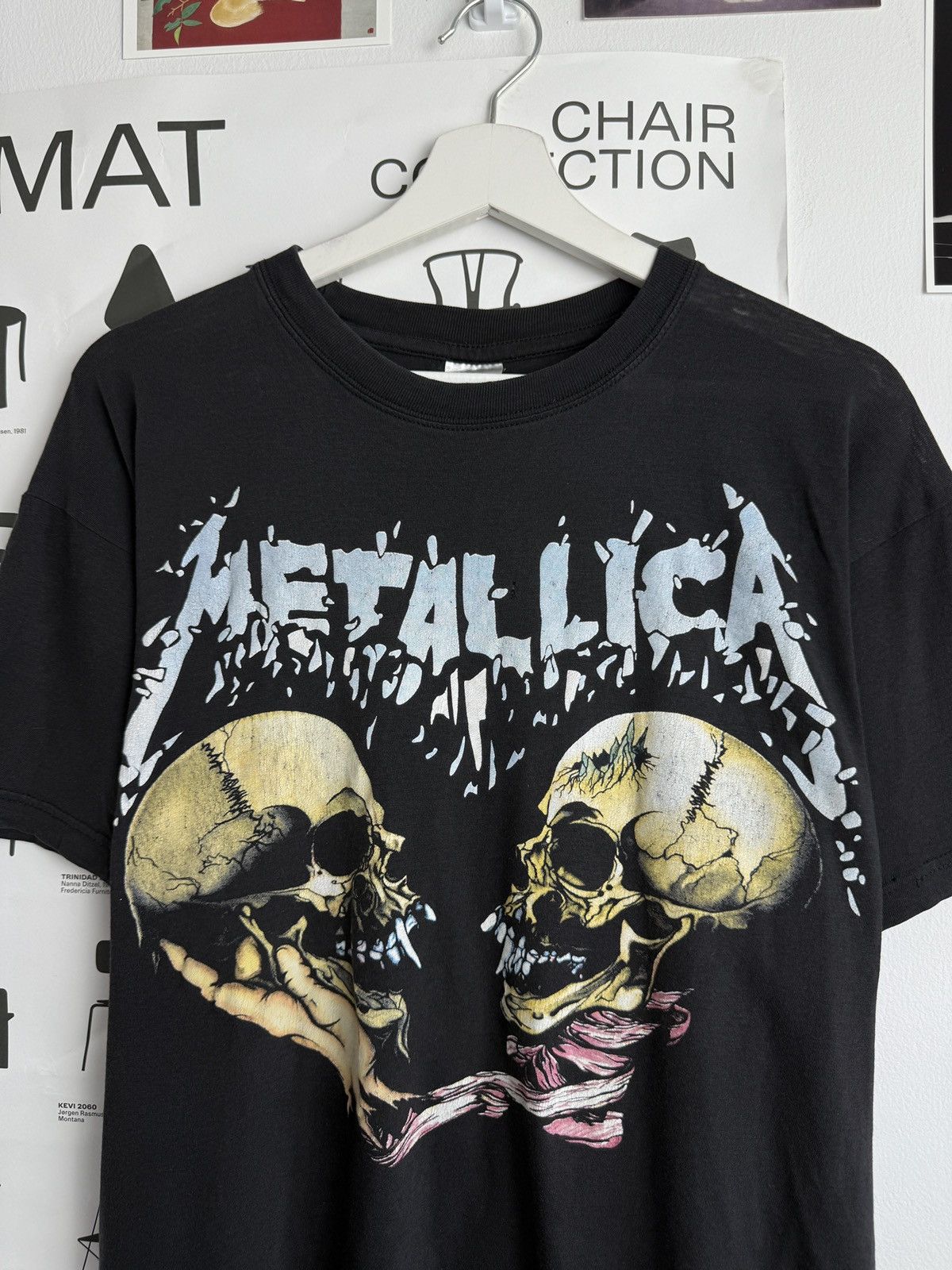 Metallica Vintage 90s Metallica skull logo t-shirt L band merch metal Size US L / EU 52-54 / 3 - 3 Thumbnail